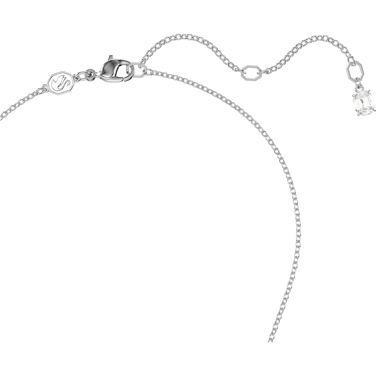 Colgante Insignia Cruz Plata Blanca – Swarovski