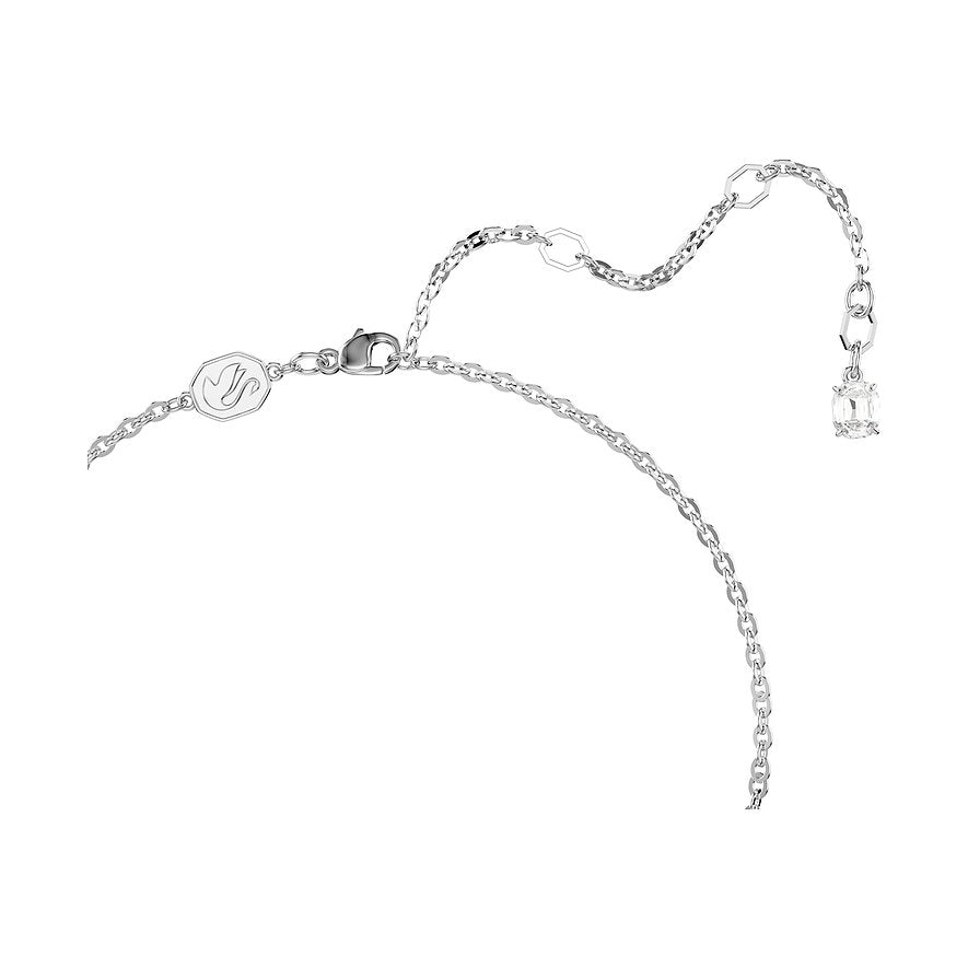 Colgante Insignia Cruz Plata Blanca – Swarovski