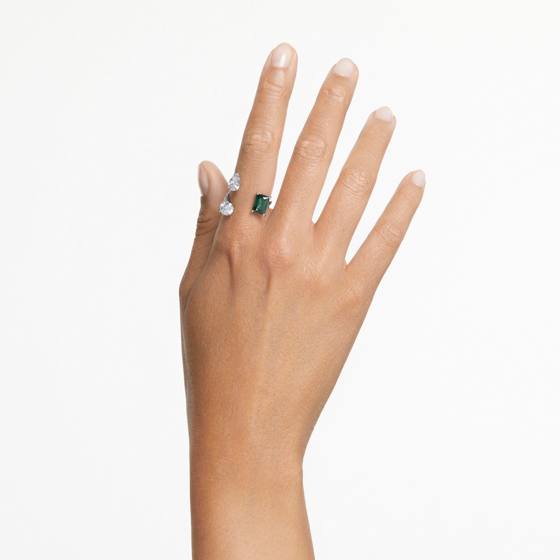 Mesmera - Green Silvery - Ring - Swarovski