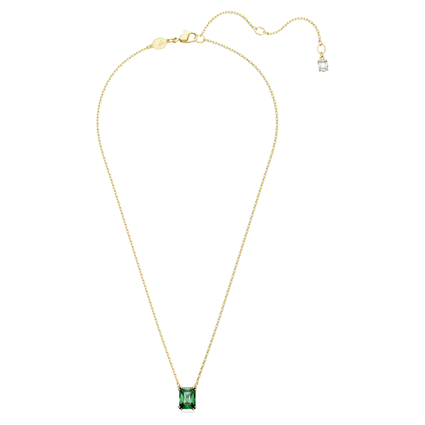 Matrix - Golden Green - Necklace - Swarovski