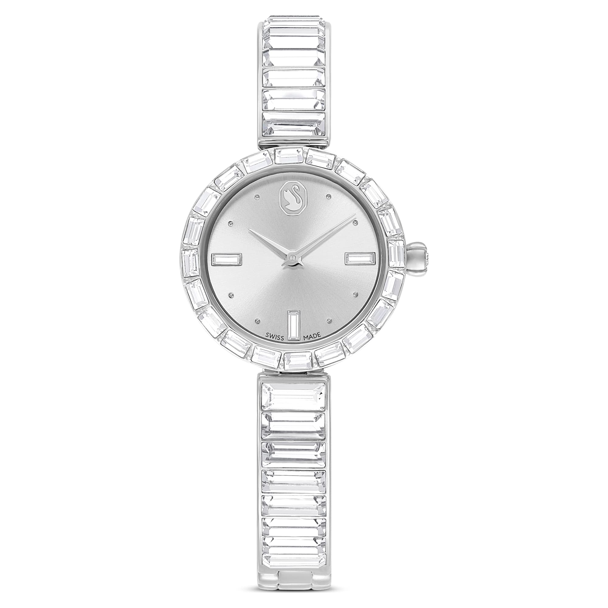 Matrix - White Silver - Watch - Swarovski