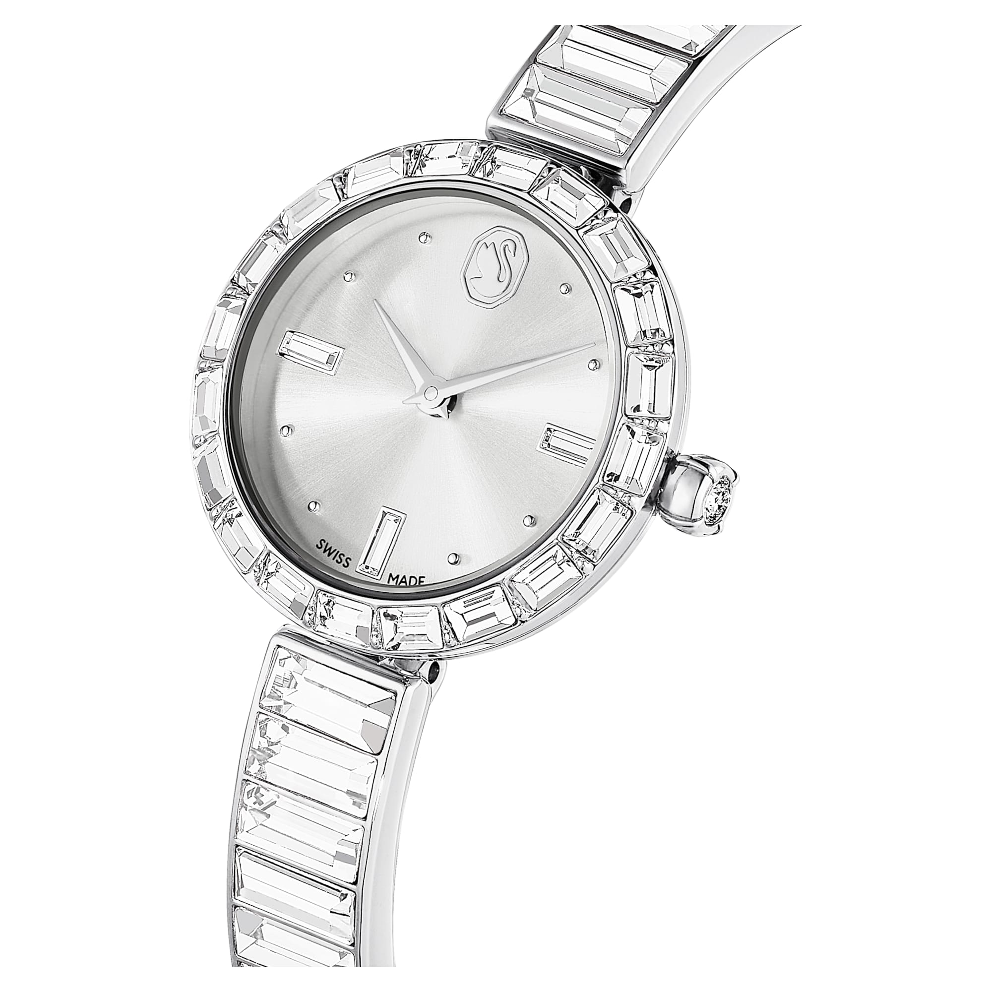 Matrix - Blanc Argenté - Montre - Swarovski