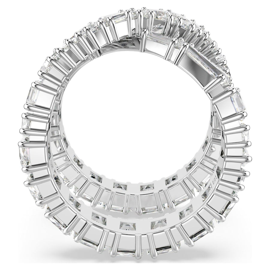 Hyperbola - Infini - White Silver - Ring - Swarovski