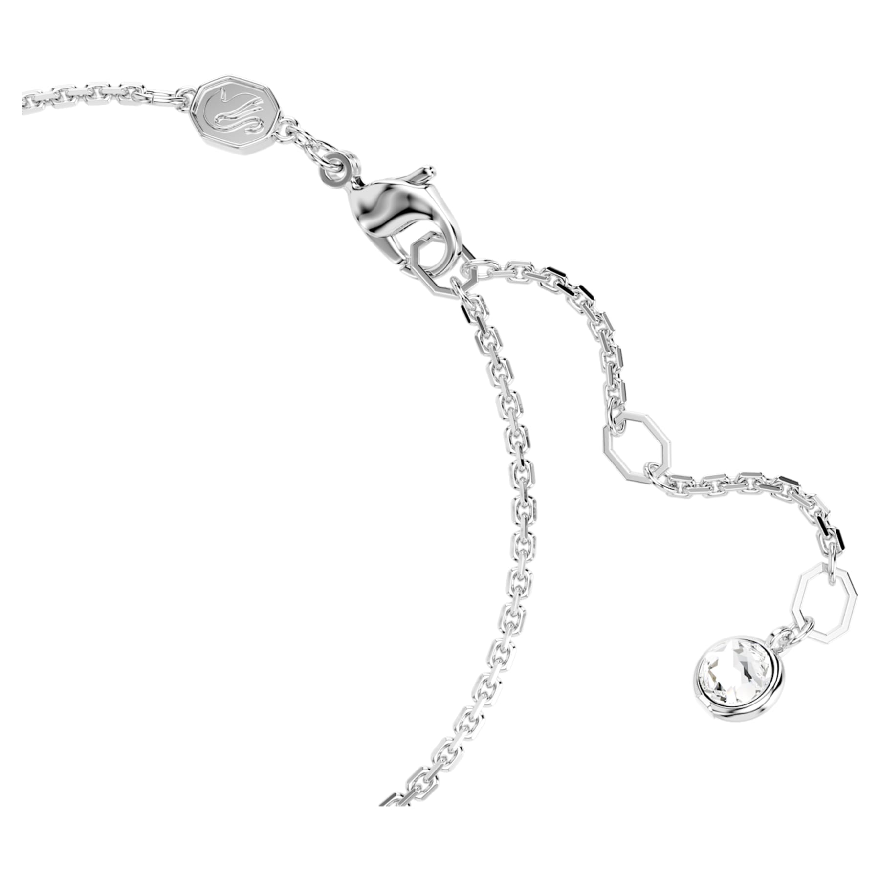 Hyperbel – Weißes Silber – Infinity – Armband – Swarovski