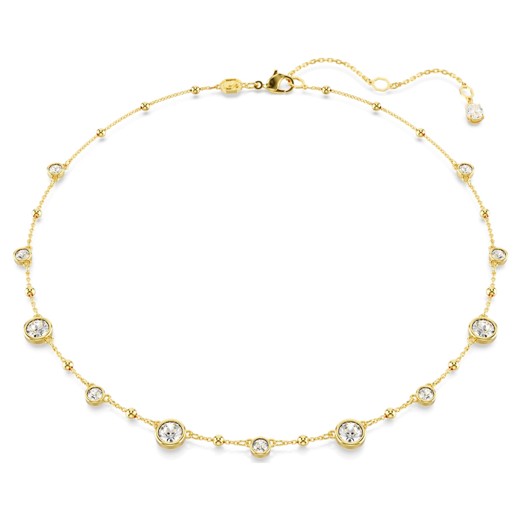 Imber - Golden White - Necklace - Swarovski
