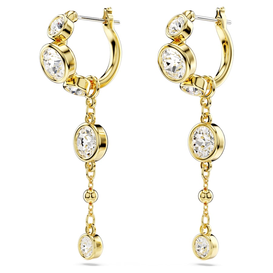 Imber - Golden White - Hoop earrings - Swarovski