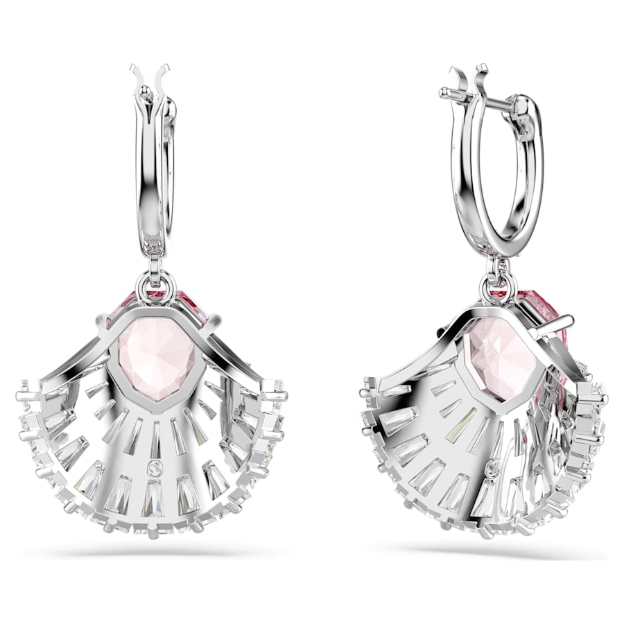 Idyllia - Shell - Silver Pink - Earrings - Swarovski