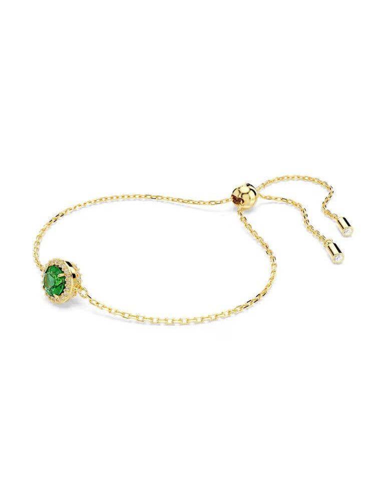 Una Angelic - Green - Gold - Bracelet - Swarovski