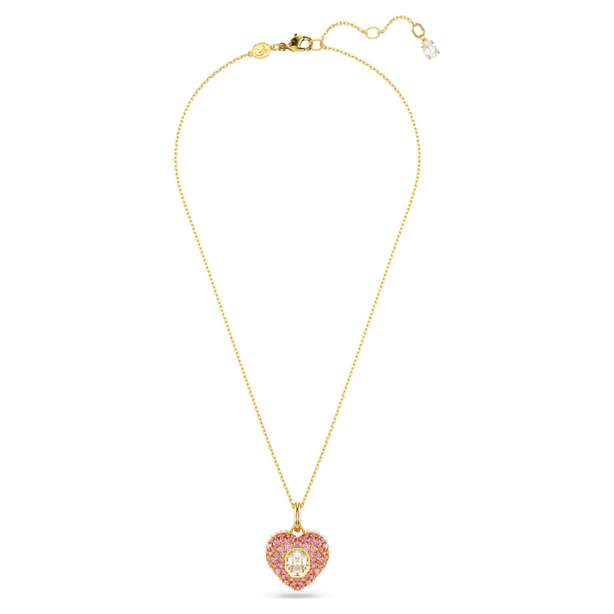 Hyperbola - Rose Doré - Coeur - Collier - Swarovski