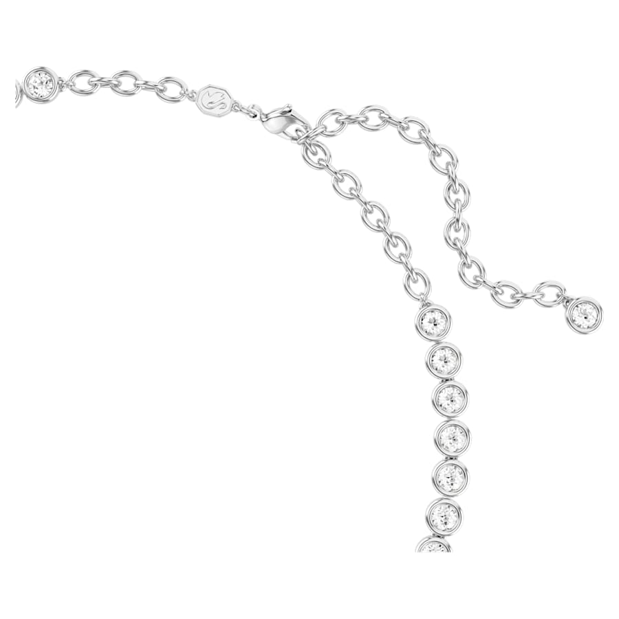 Imber - White Silver - Necklace - Swarovski