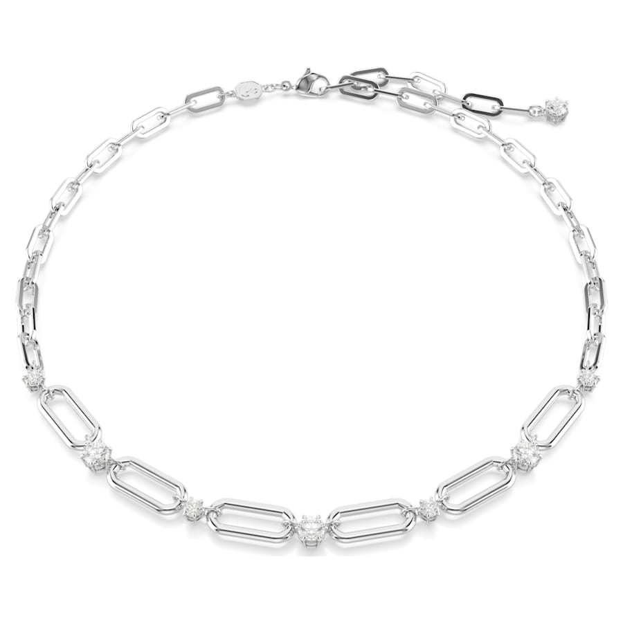 Constella - White Silver - Necklace - Swarovski