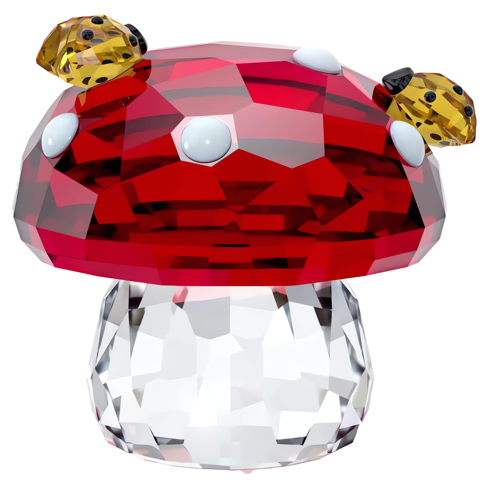 Idyllia - Mushroom and Ladybugs - Figurine - Swarovski