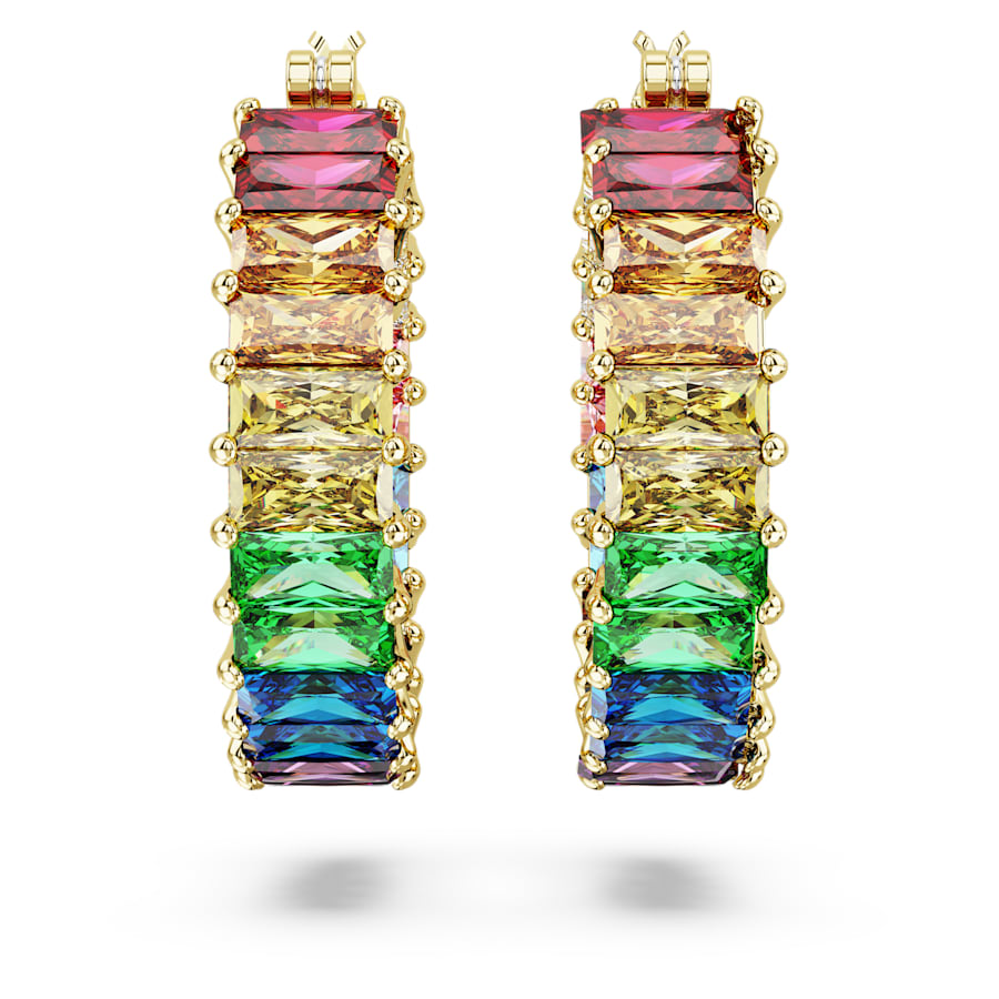 Matrix - Multicolor Gold - Earrings - Swarovski