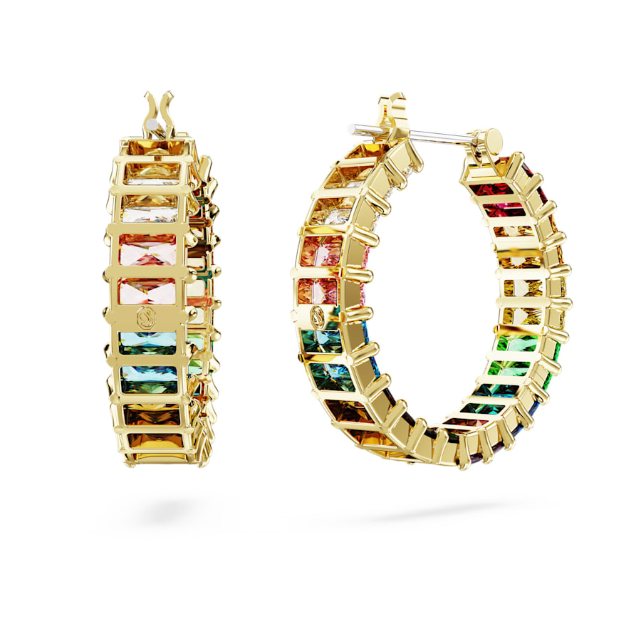 Matrix - Multicolor Gold - Earrings - Swarovski
