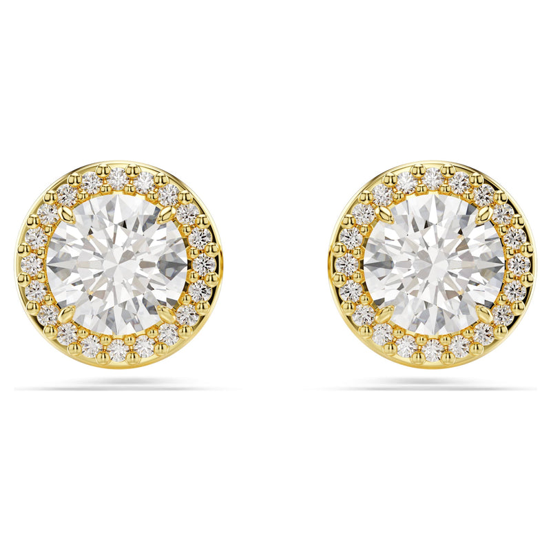 Una White Gold Women’s Stud Earrings – Swarovski