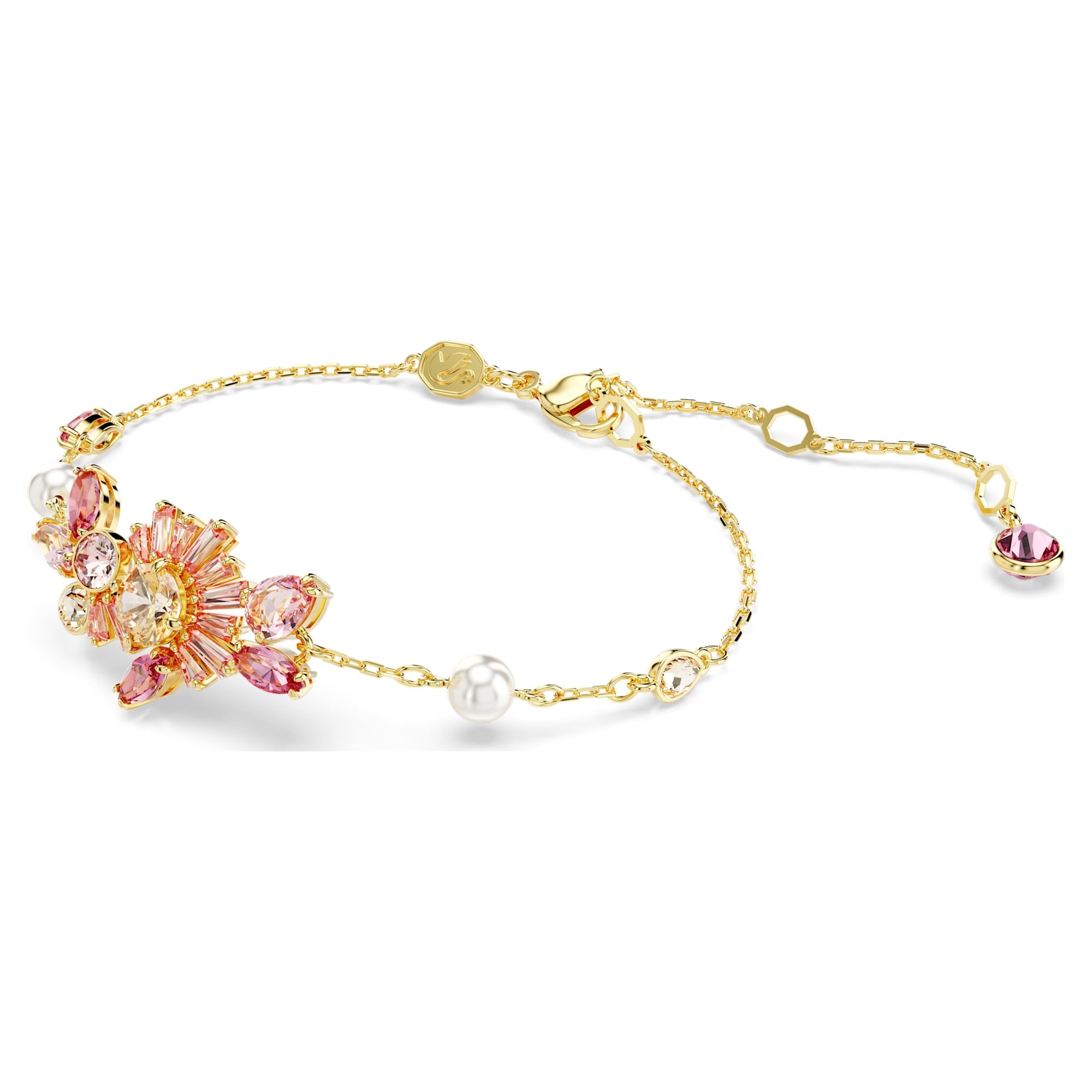 Gema - Fleur - Rose Doré - Bracelet - Swarovski