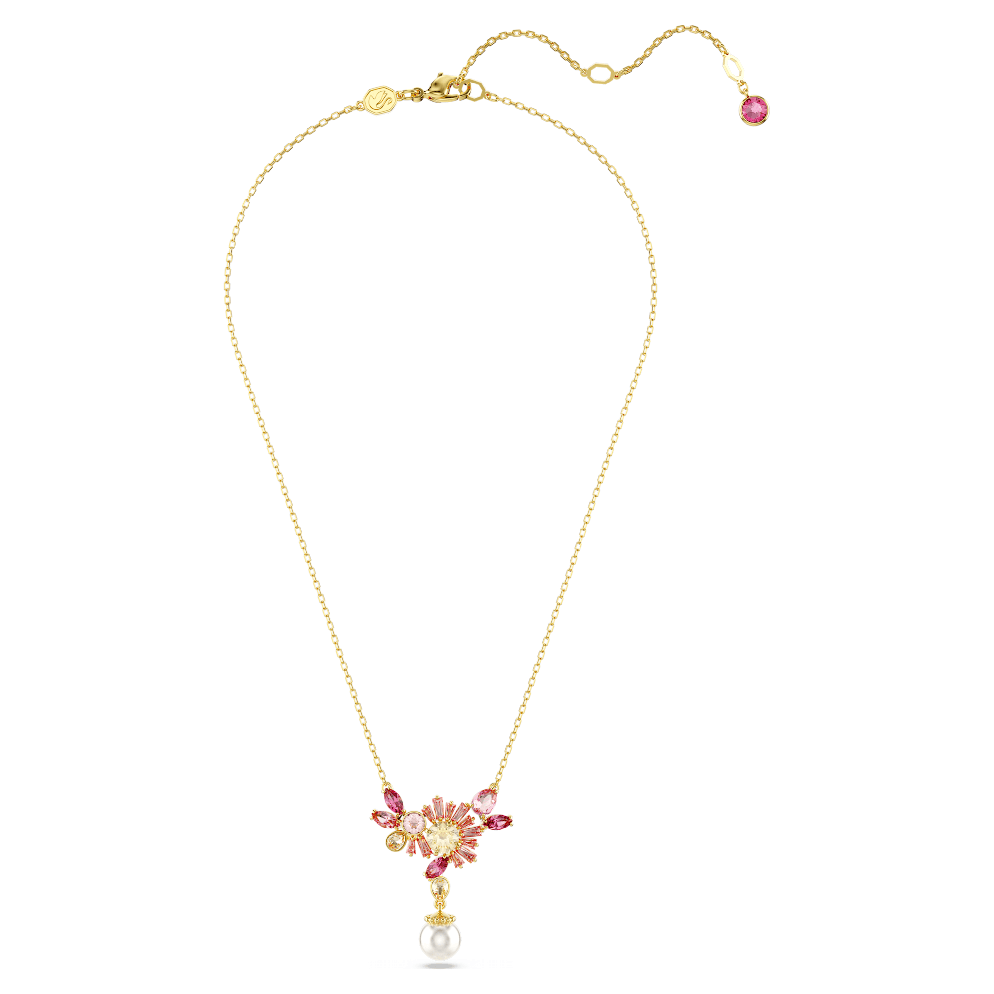 Gema - Flower - Rose Gold - Necklace - Swarovski