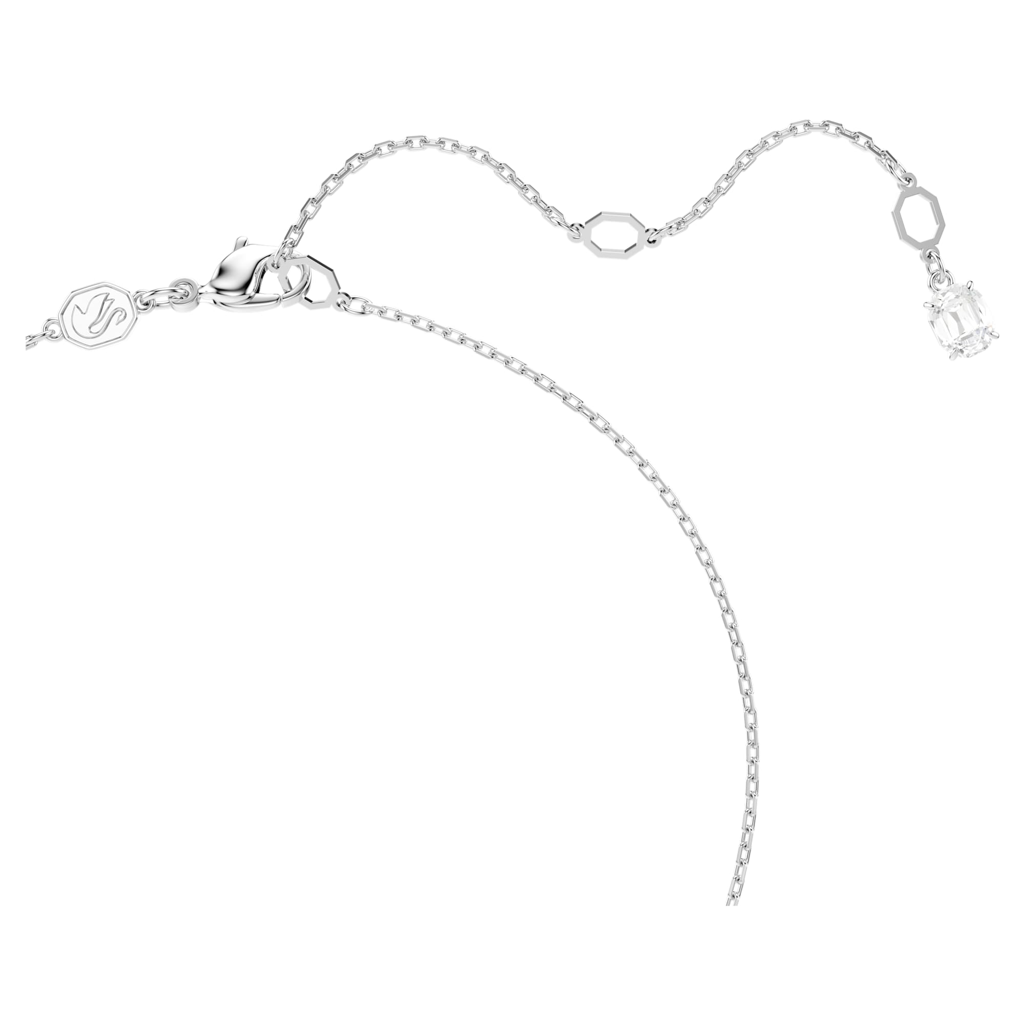 Matrix - Pearl - Silver White - Necklace - Swarovski