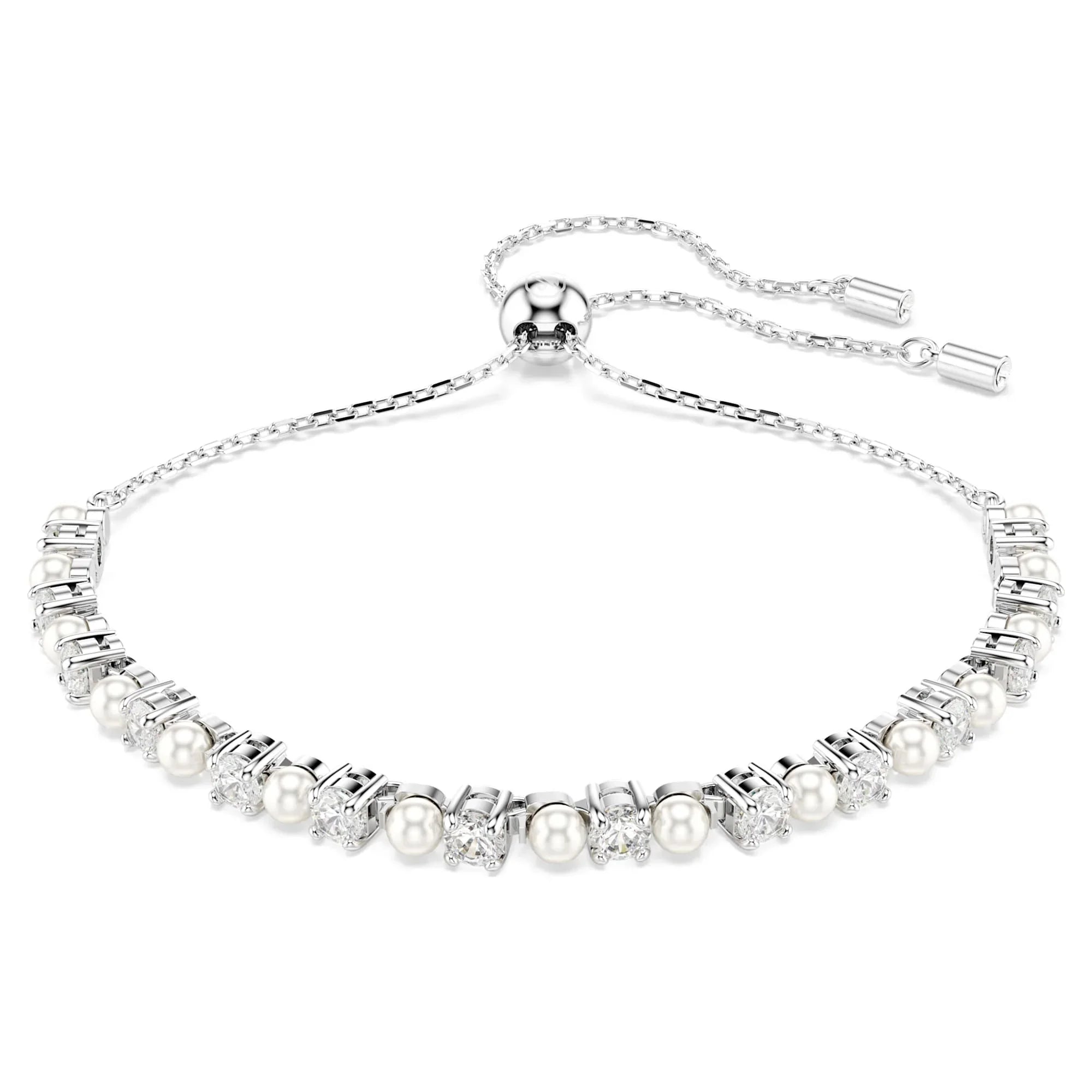 Matrix – Weißes Silber – Armband – Swarovski