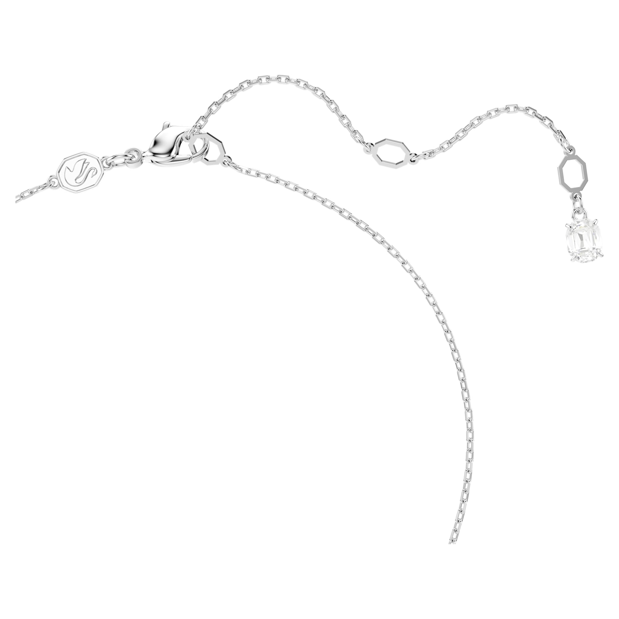 Idyllia - Snowflake - Silver White - Necklace - Swarovski