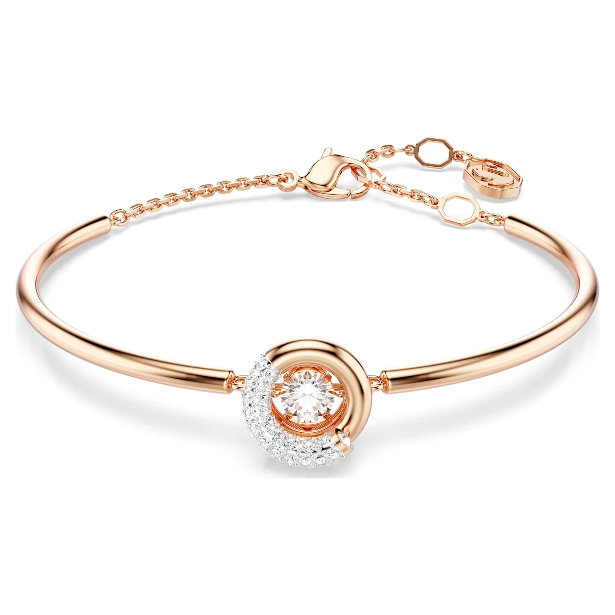 Dextera – Weißgold Rose – Armreif – Swarovski