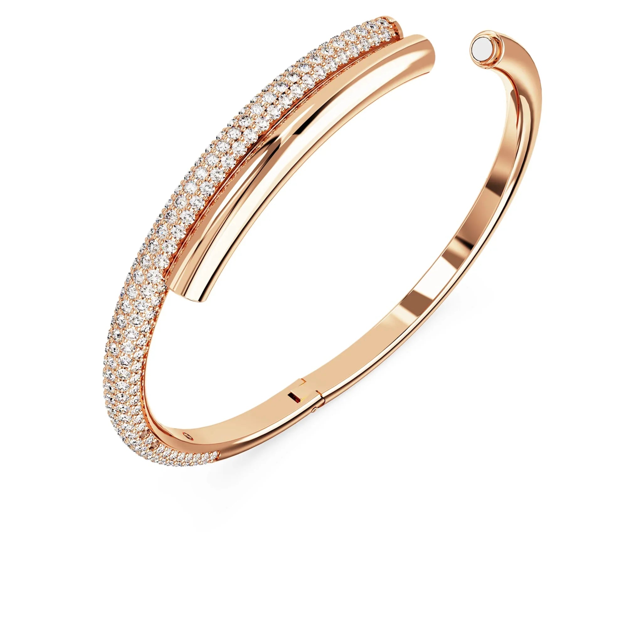 Swarovski armband - Dextera - White & Rosé view 2