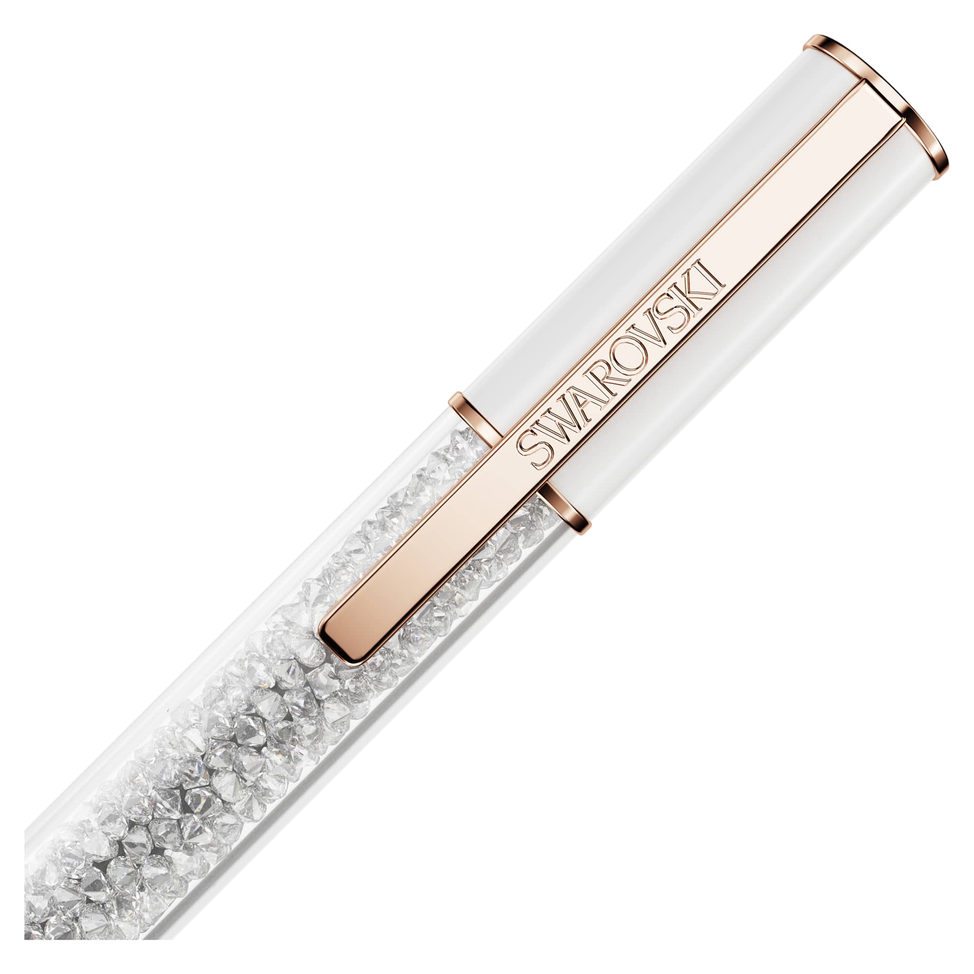 Crystalline Lustre - Blanc - Stylo à Bille - Swarovski