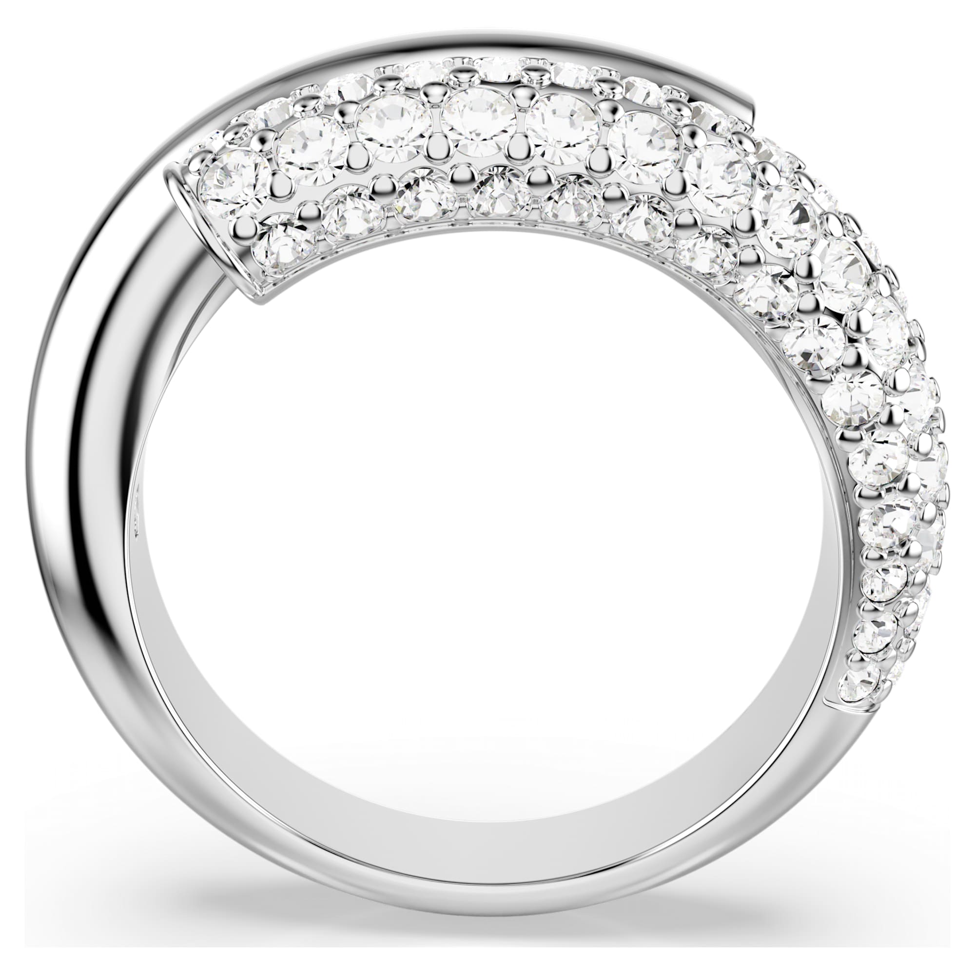 Dextera – Weißes Silber – Cocktail – Ring – Swarovski