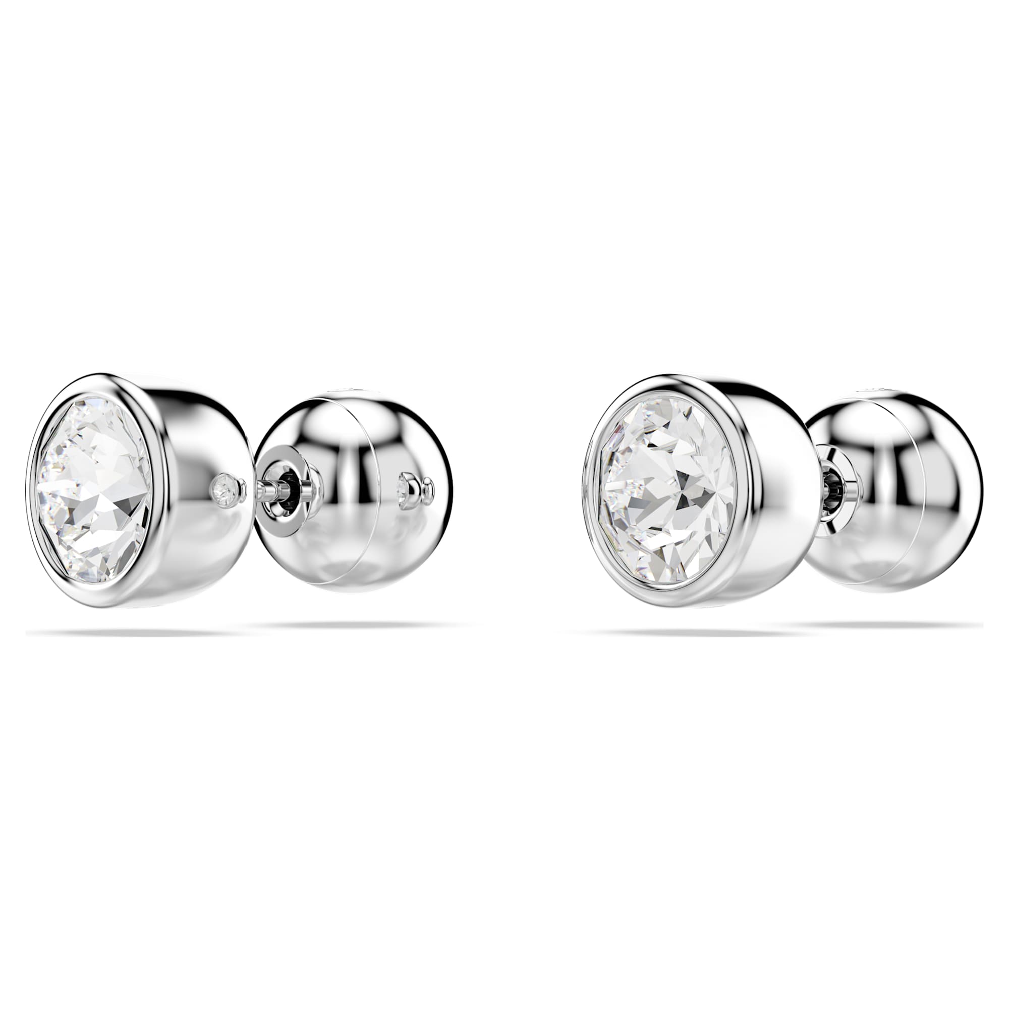 Imber - Blanc Argenté - Boucles d'Oreilles - Swarovski