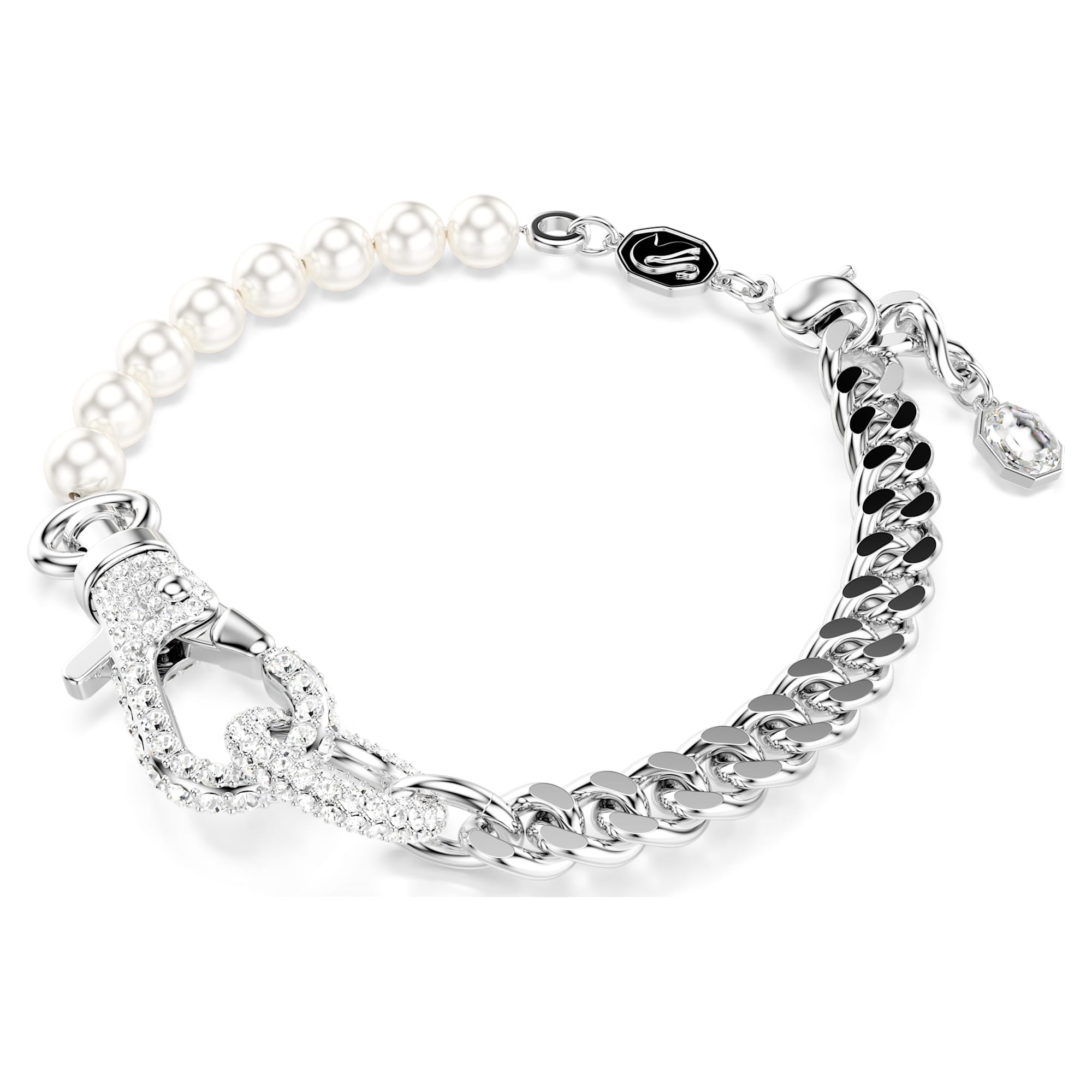 Dextera - Pearl - Silver White - Bracelet - Swarovski