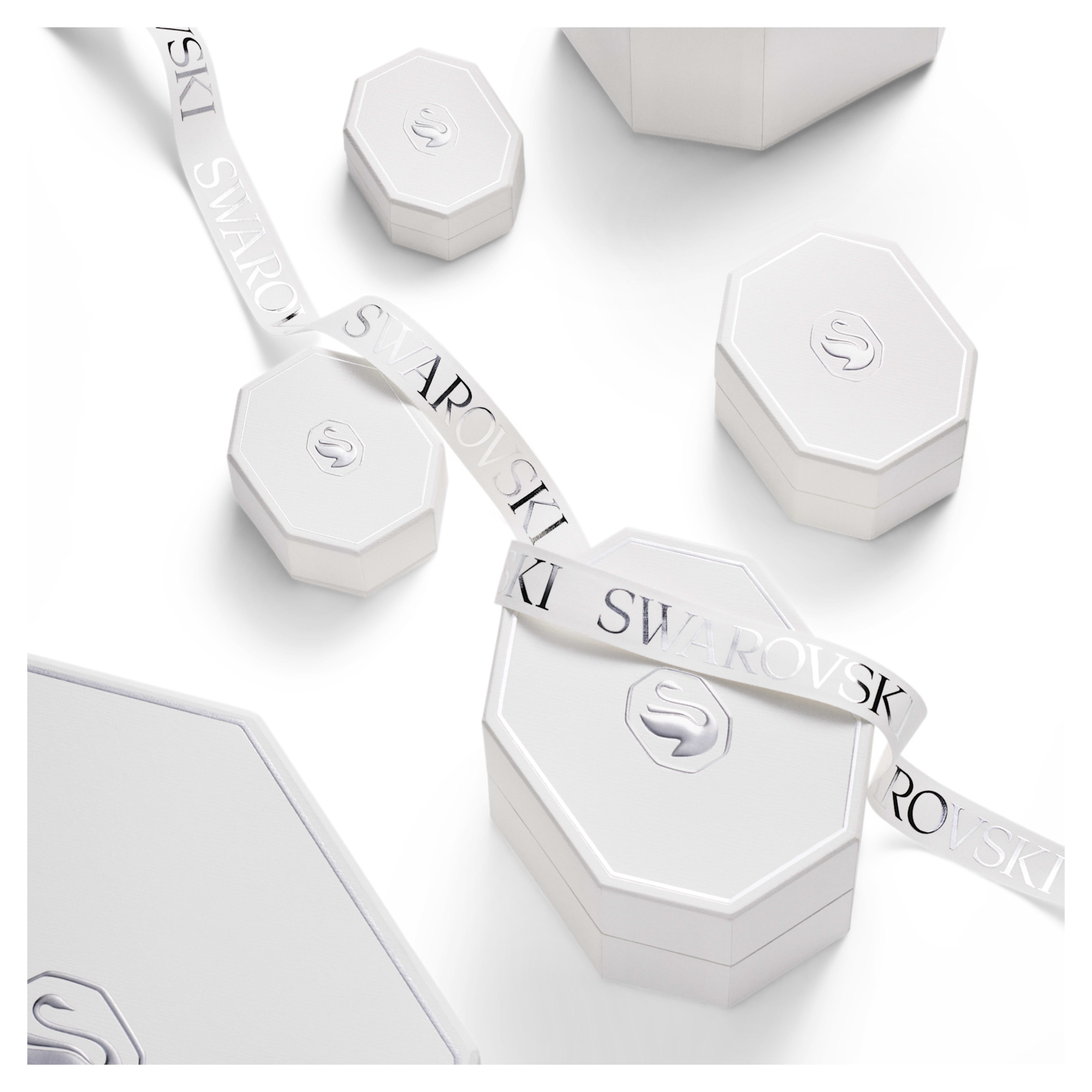 Pendientes Halo Eternity – Plata y diamantes sintéticos de 0,45 ct – Swarovski