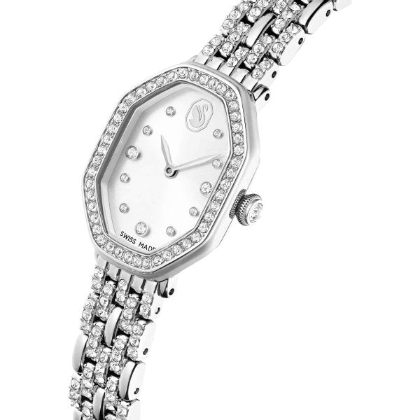 Reloj Dextera Octagon y acero inoxidable para mujer - Swarovski