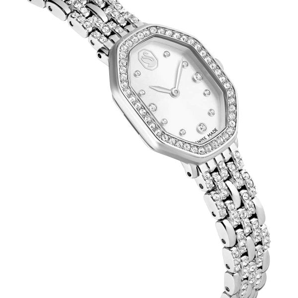 Reloj Dextera Octagon y acero inoxidable para mujer - Swarovski