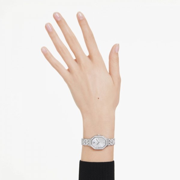 Reloj Dextera Octagon y acero inoxidable para mujer - Swarovski