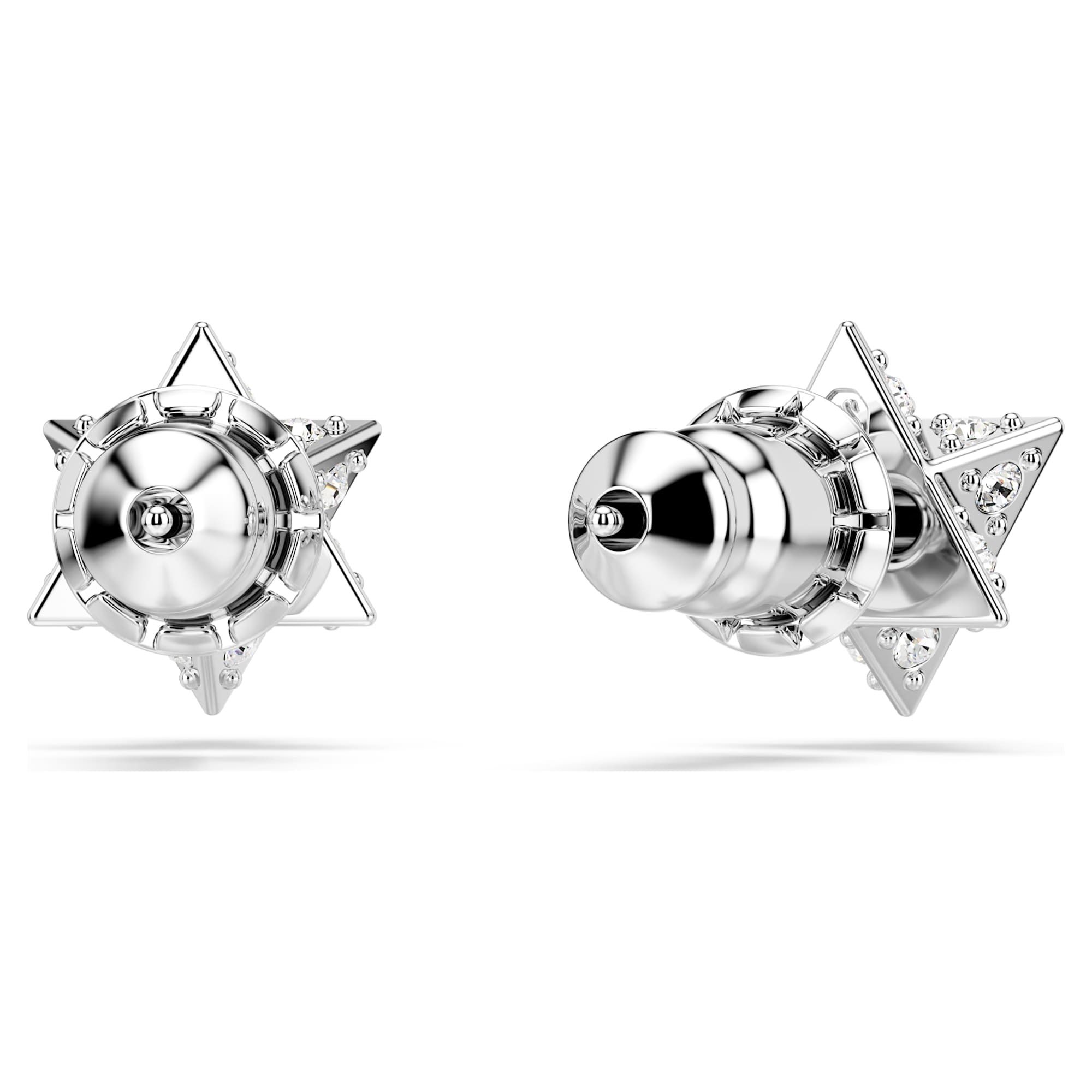 Dextera - Star - Silver White - Earrings - Swarovski