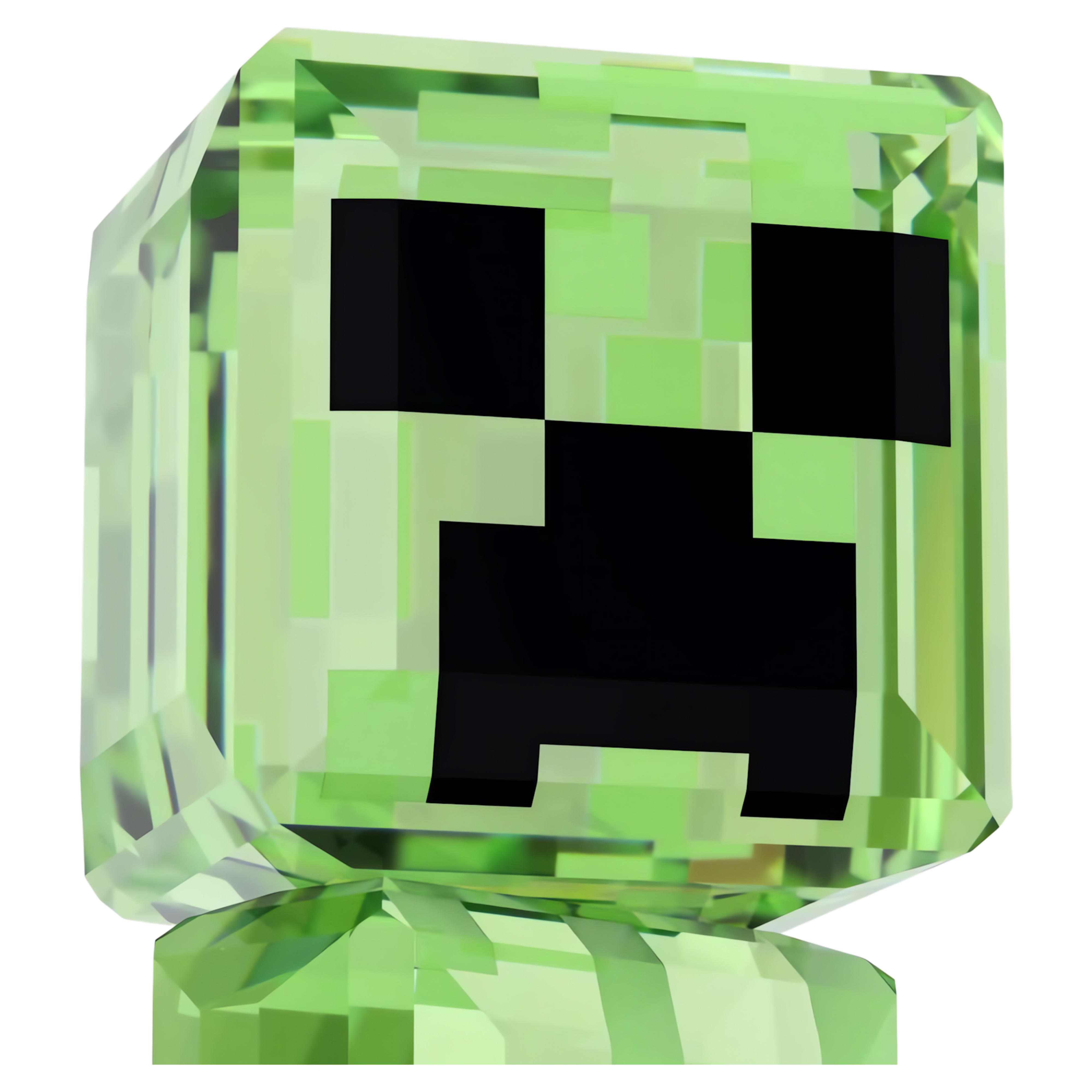 スワロフスキー Minecraft クリーパー グリーン クリスタル
