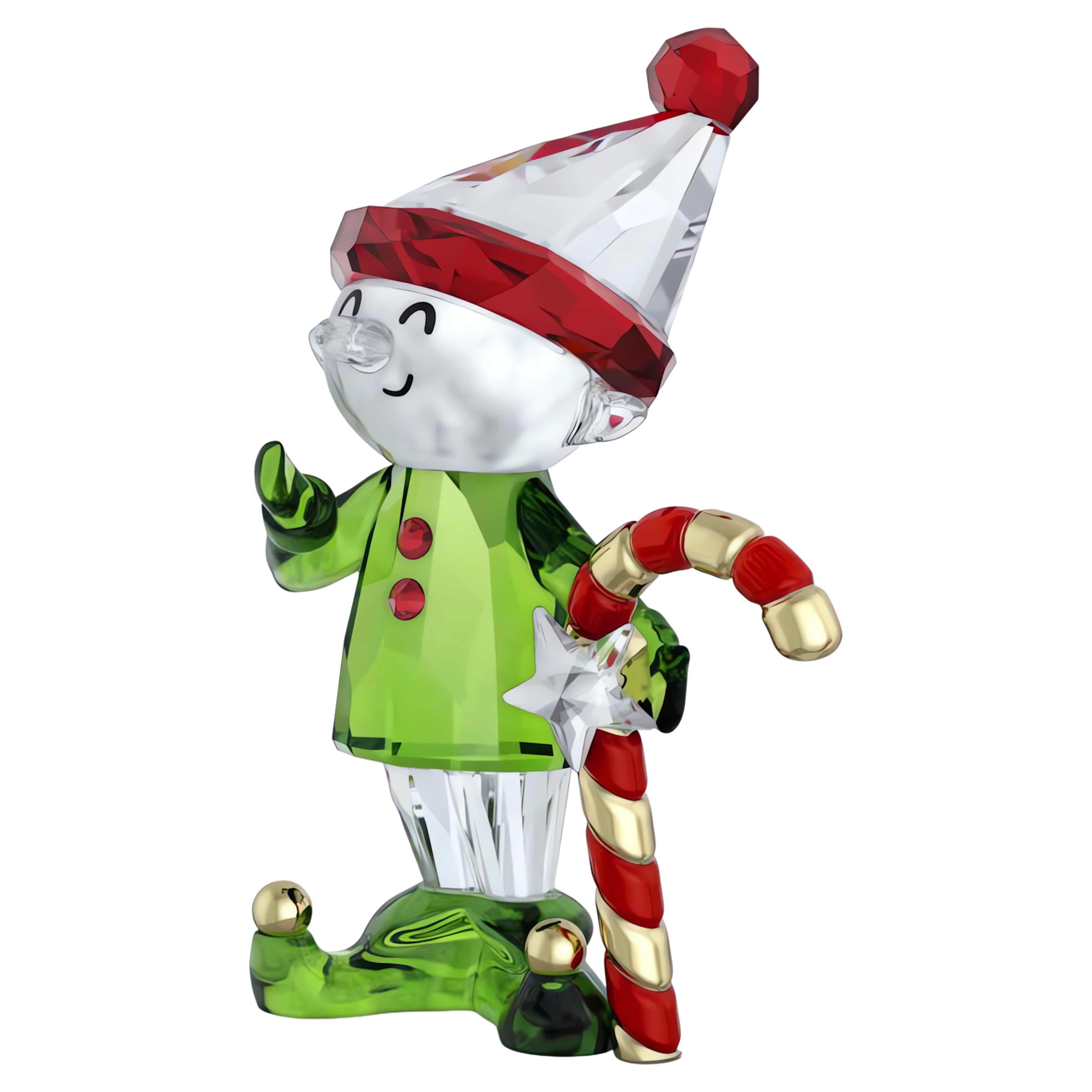Dulcis and Barley Sugar Elf Figurine – Swarovski Holiday Cheers Collection