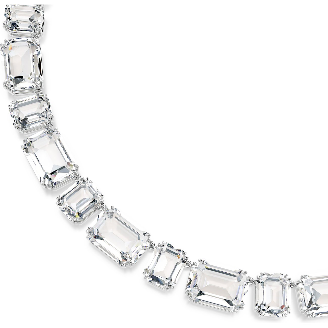 Millenia - Collar - Blanco - Baño de rodio - Swarovski