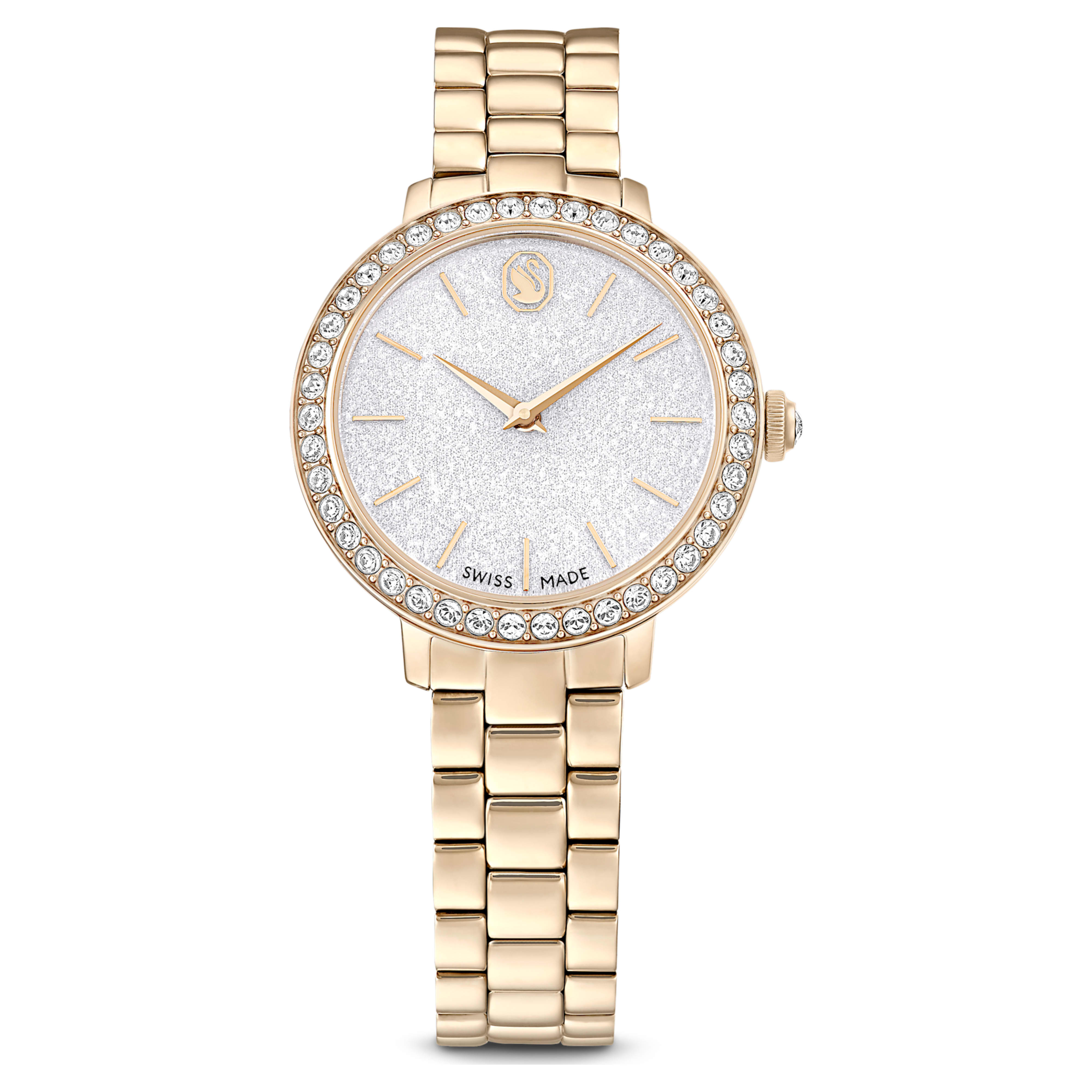 Matrix watch 30 mm champagne gold – Swarovski