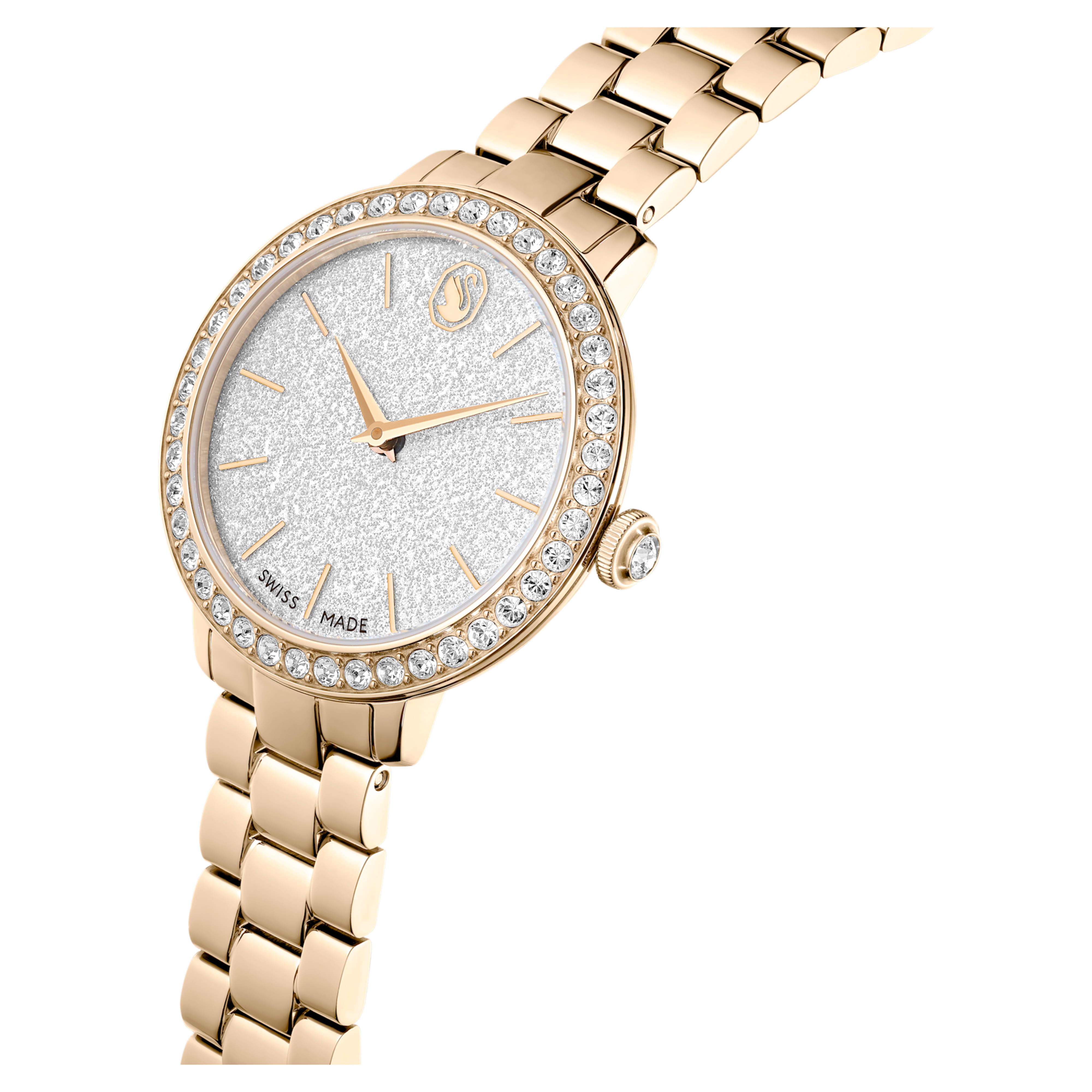 Matrix watch 30 mm champagne gold – Swarovski