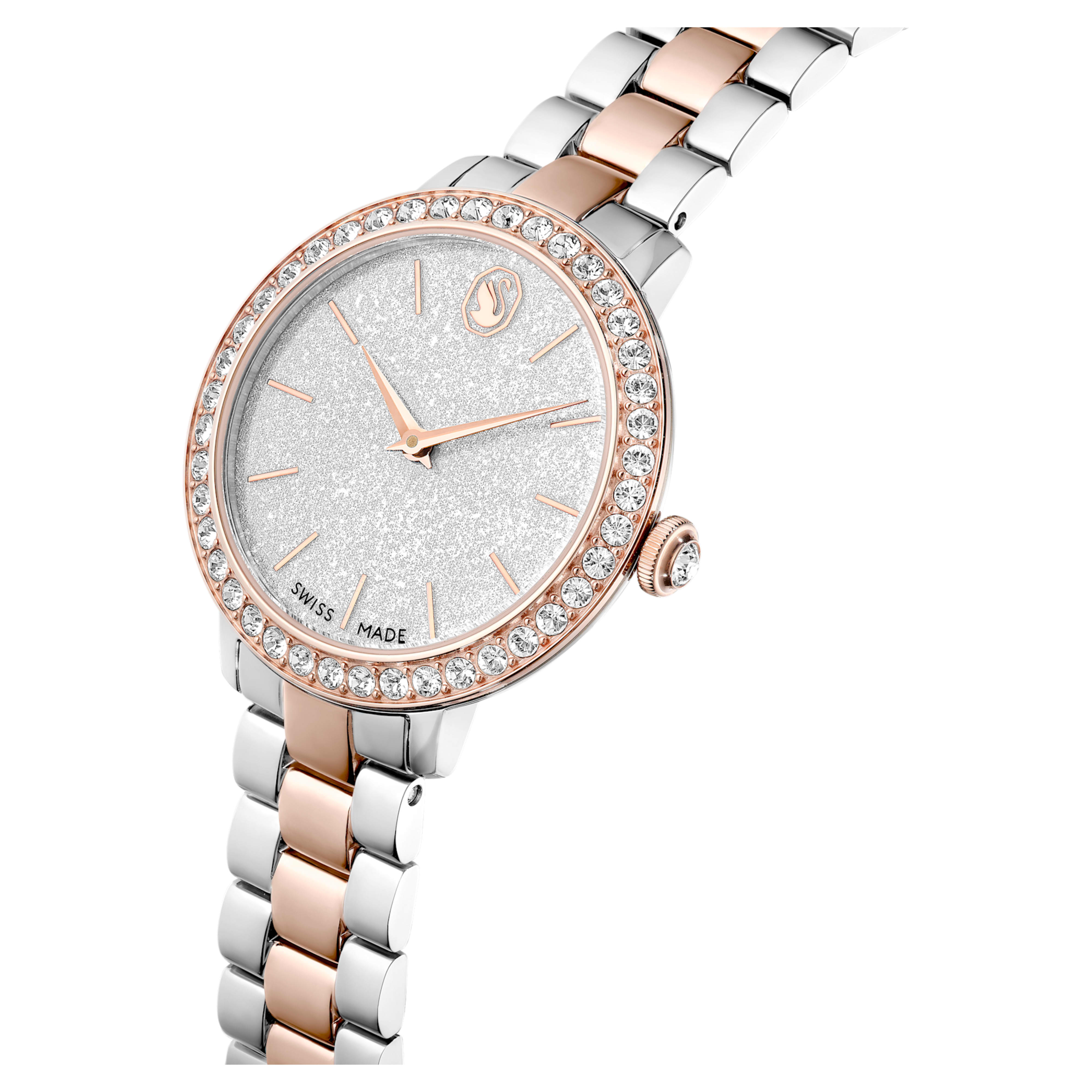 Matrix watch 30 mm steel and rose gold – Swarovski