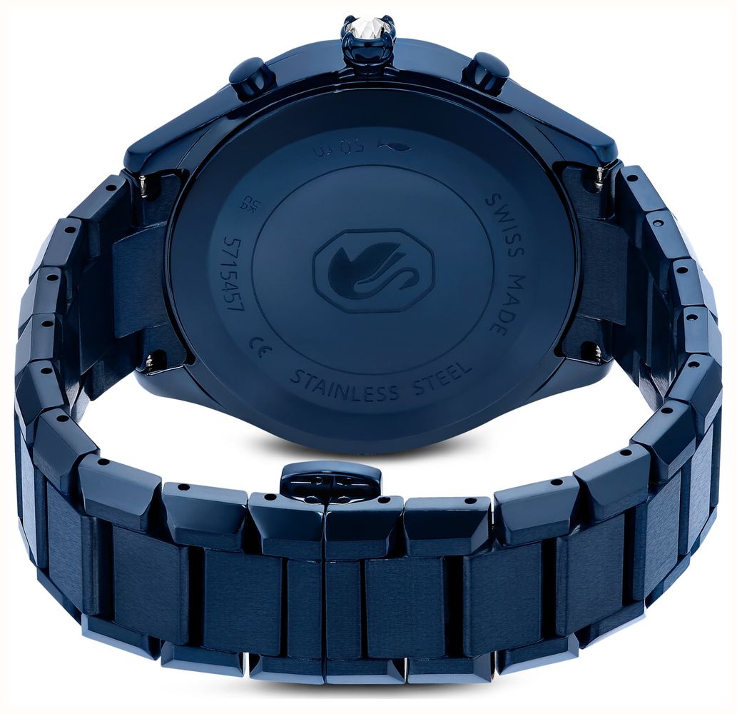 Dextera - Chrono Watch 39 mm - Blue Metal - Swarovski