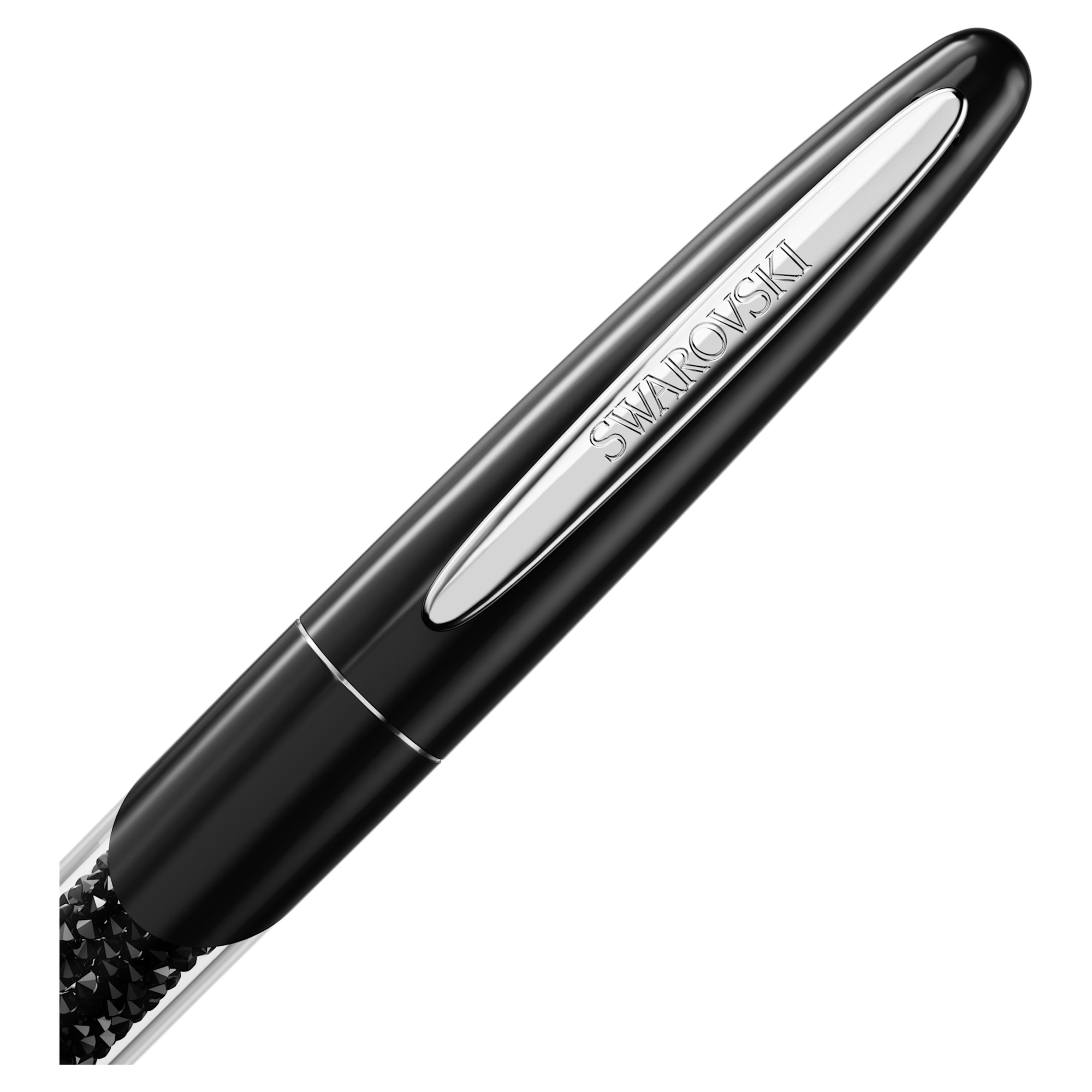 Crystalline Nova roller pen Black chrome – Swarovski