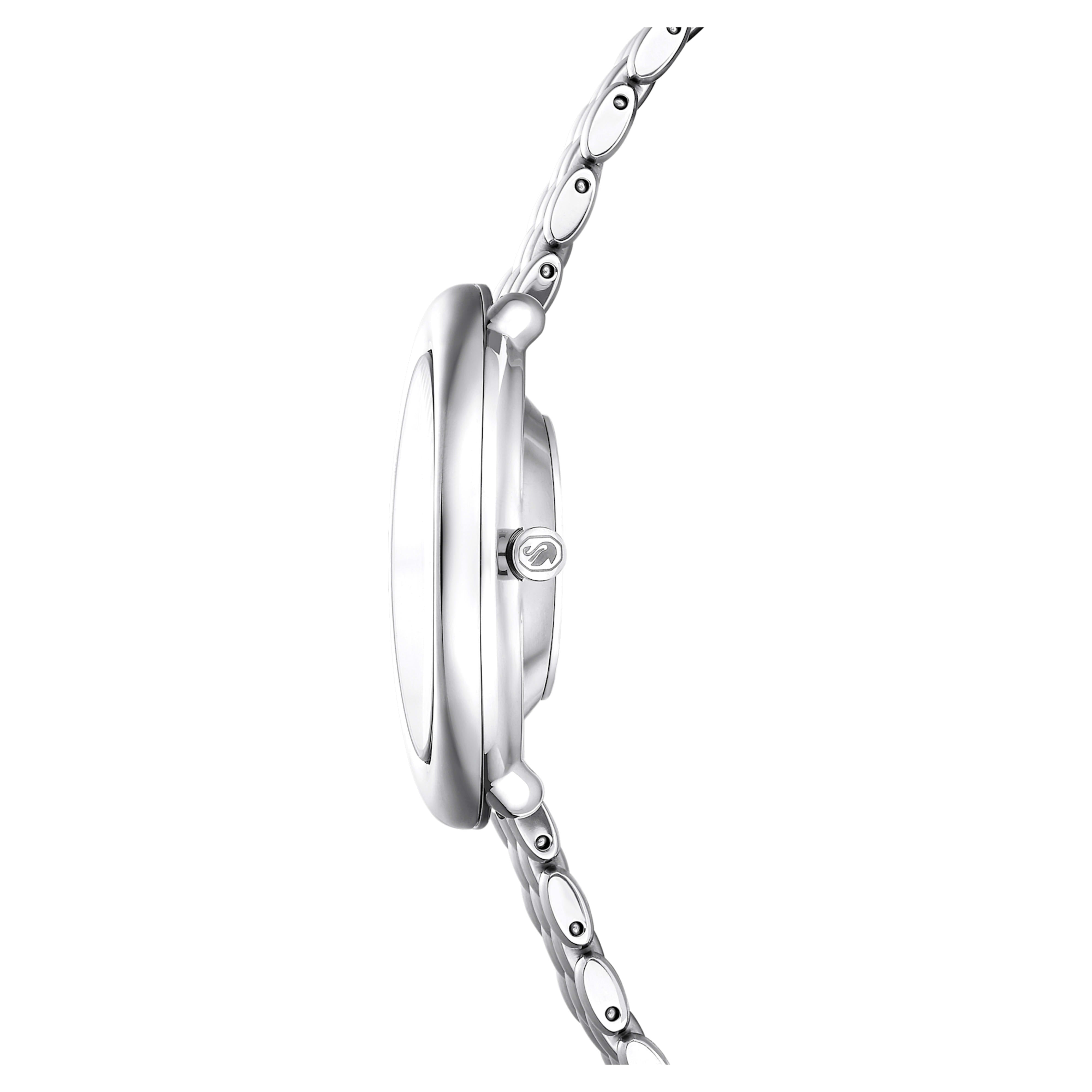 Imber Oval silver crystal watch – Swarovski