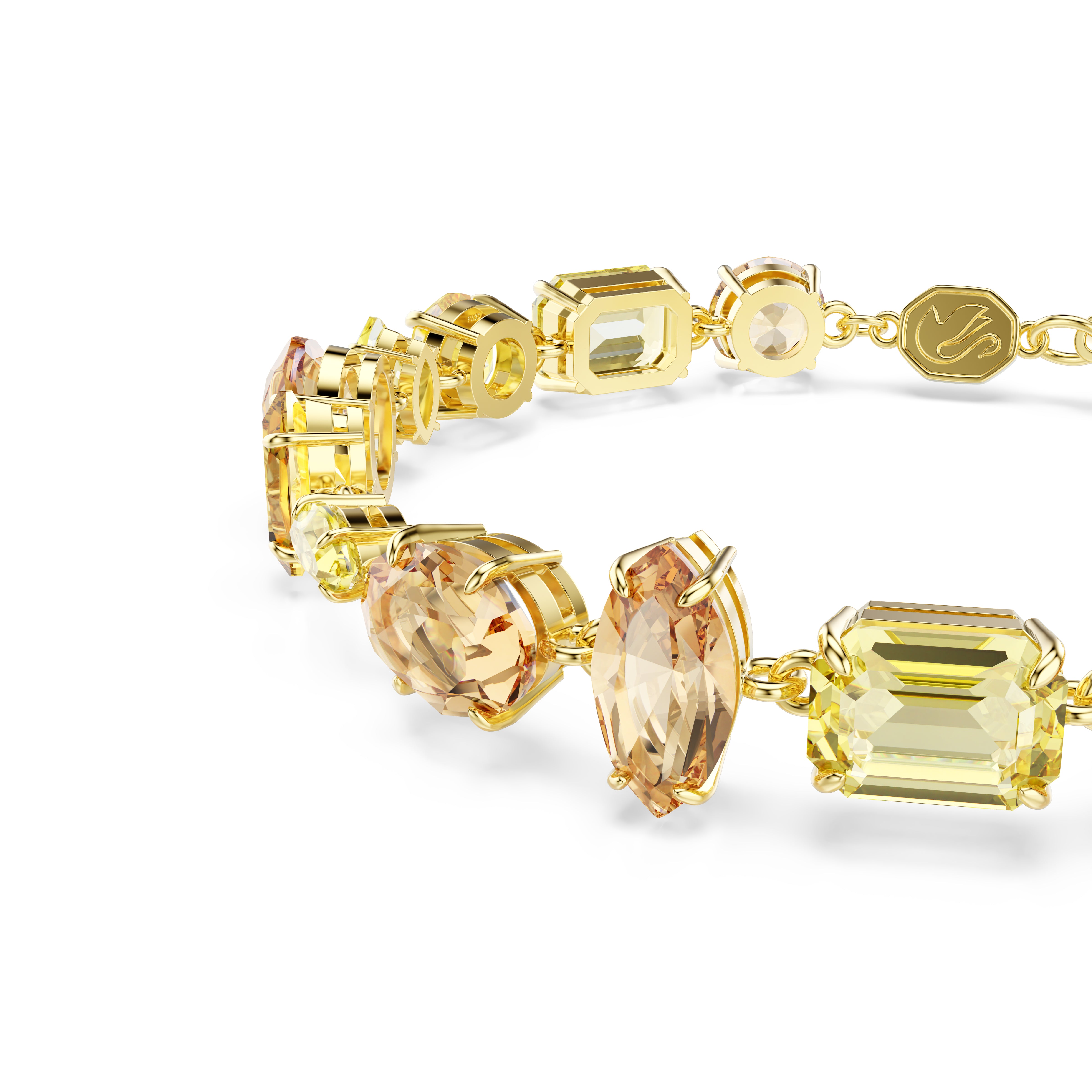 Gema - Golden Yellow - Bracelet - Swarovski