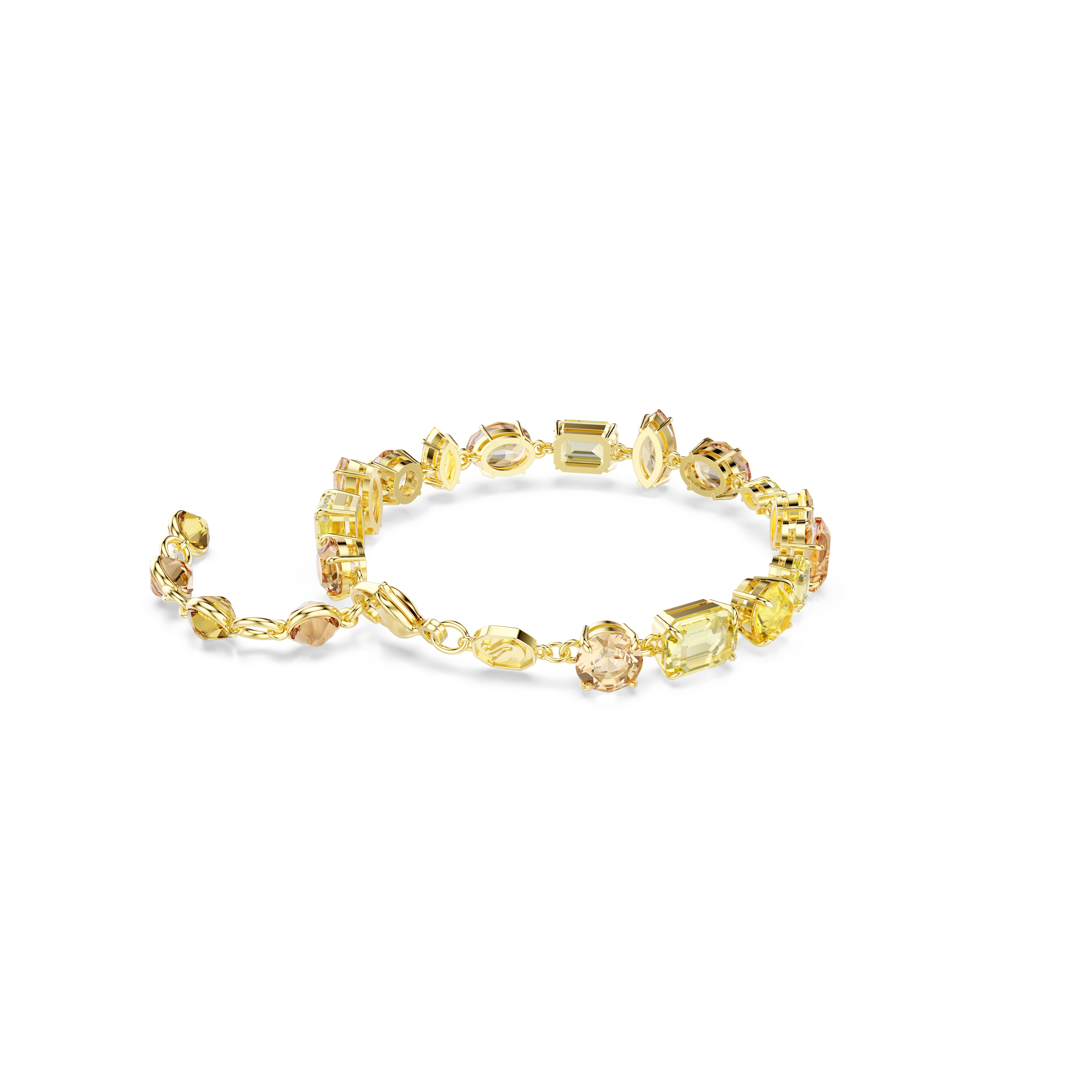 Gema - Golden Yellow - Bracelet - Swarovski