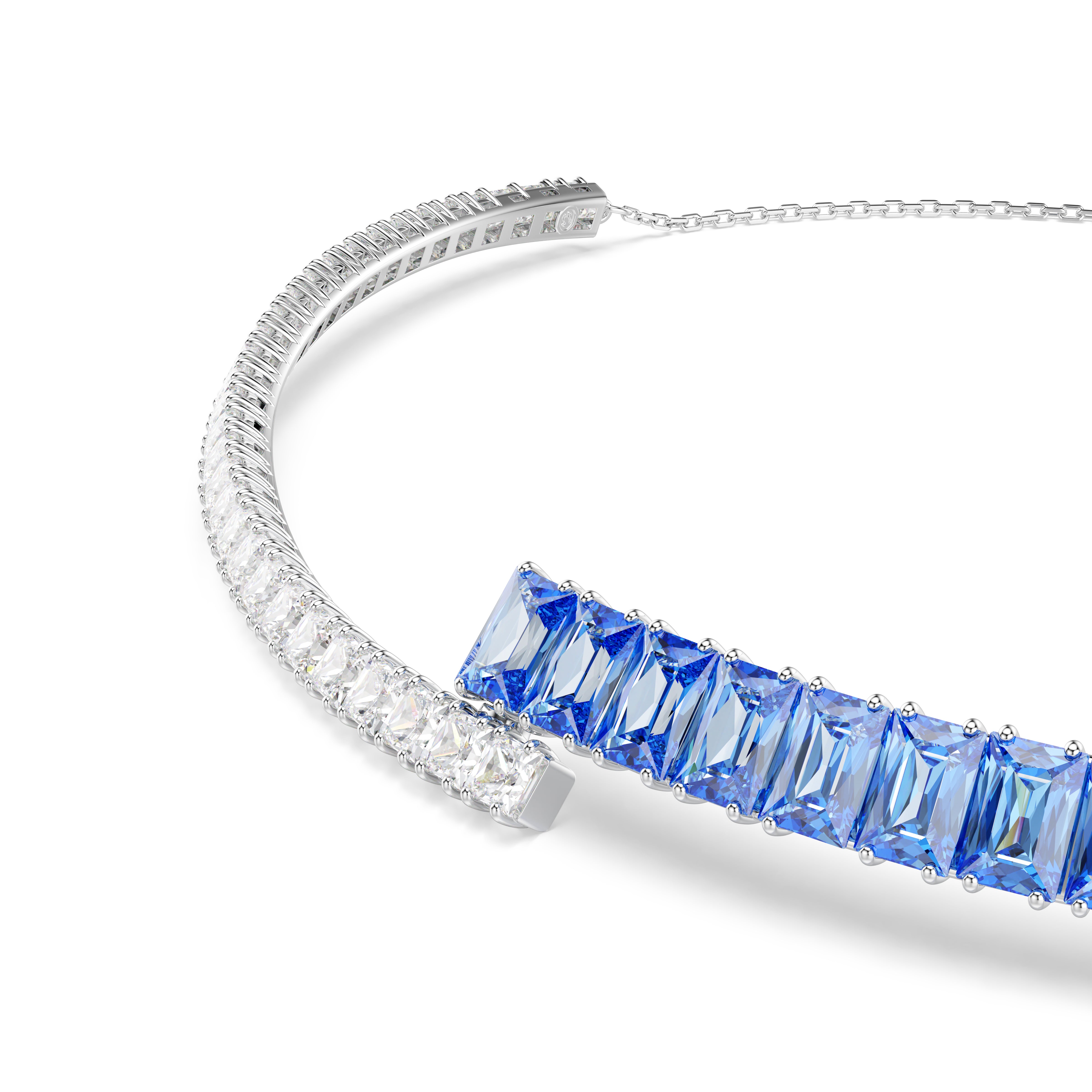 Matrix - Silver Blue - Choker - Swarovski