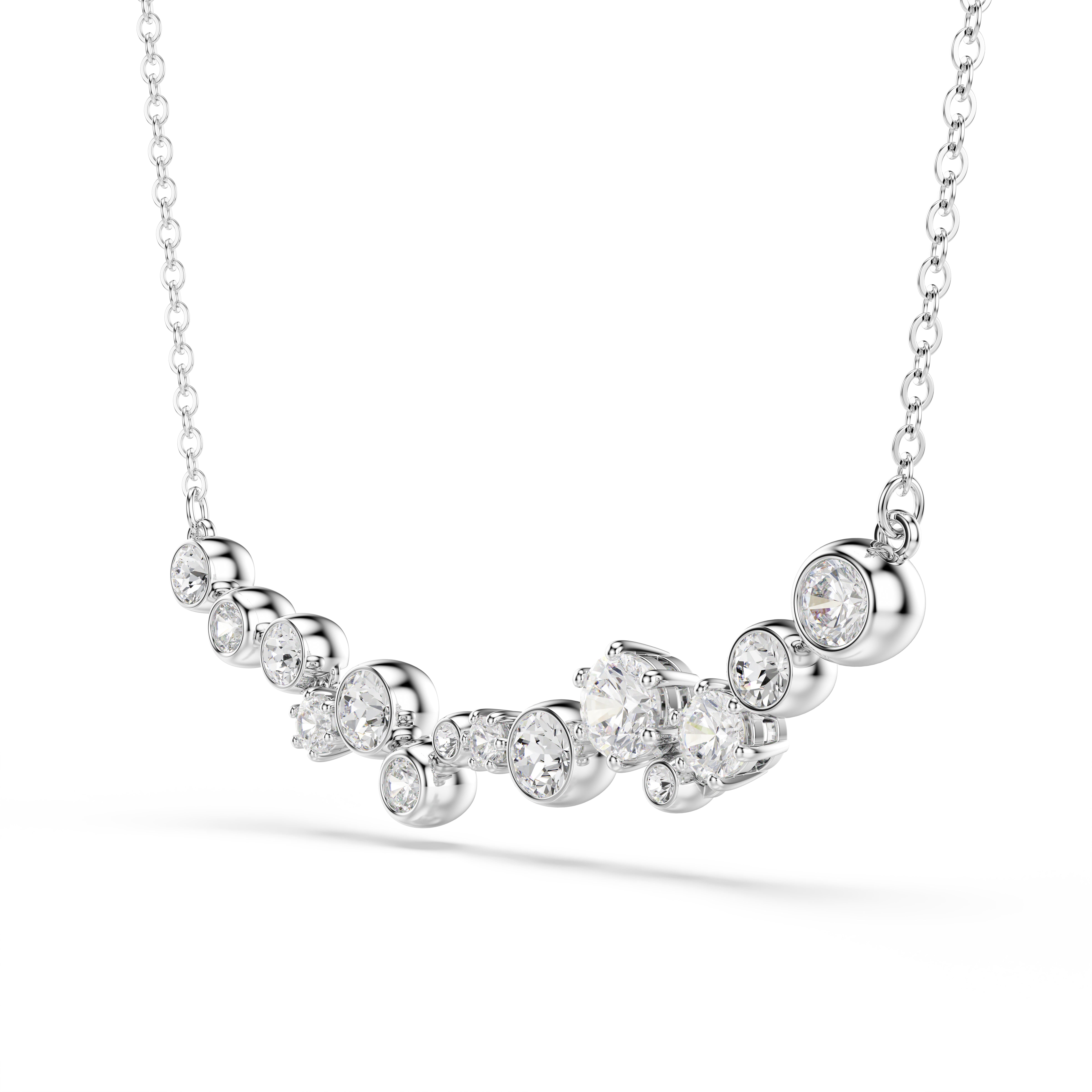 Collier Constella cristaux blancs rhodié – Swarovski