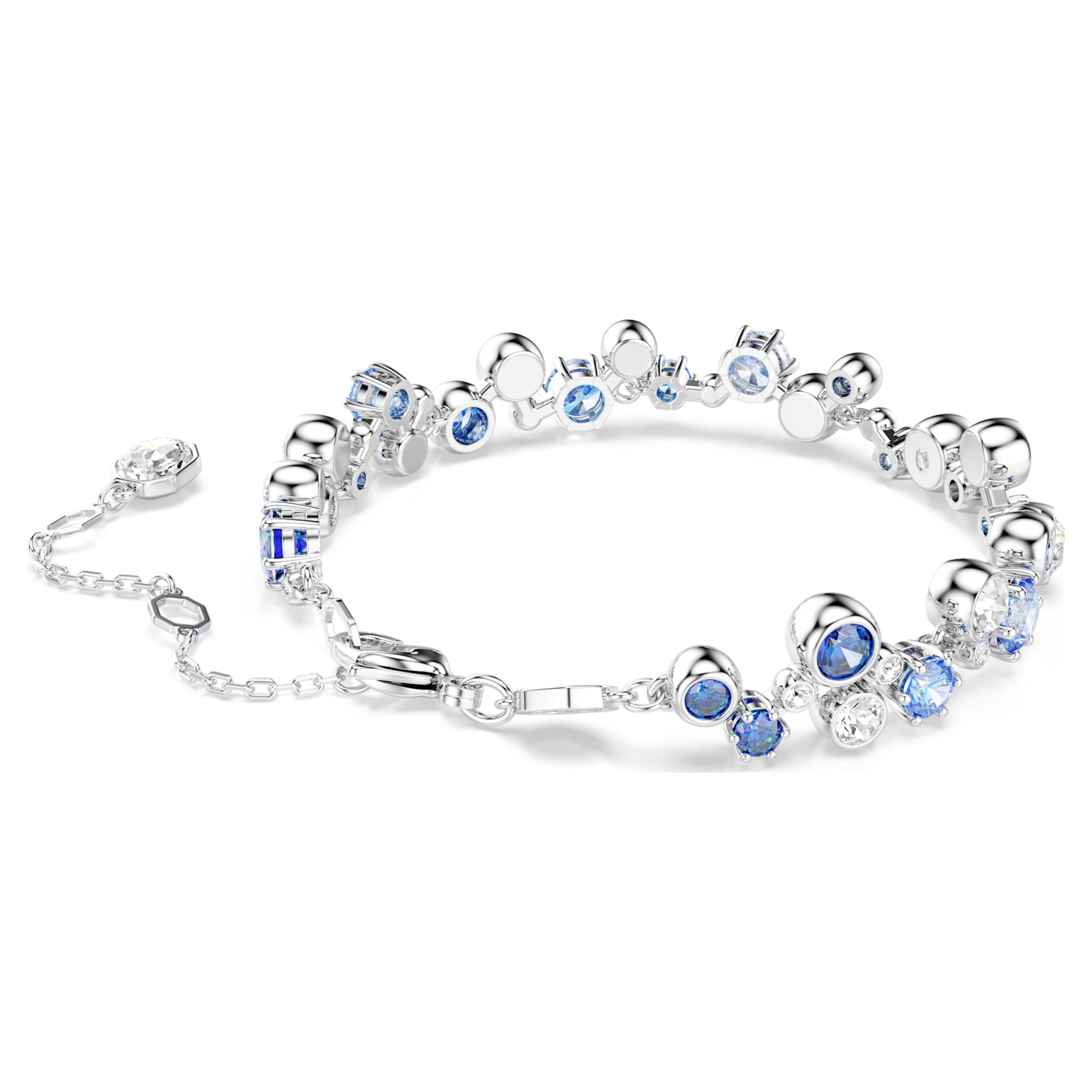Rhodium-plated blue Constella bracelet – Swarovski