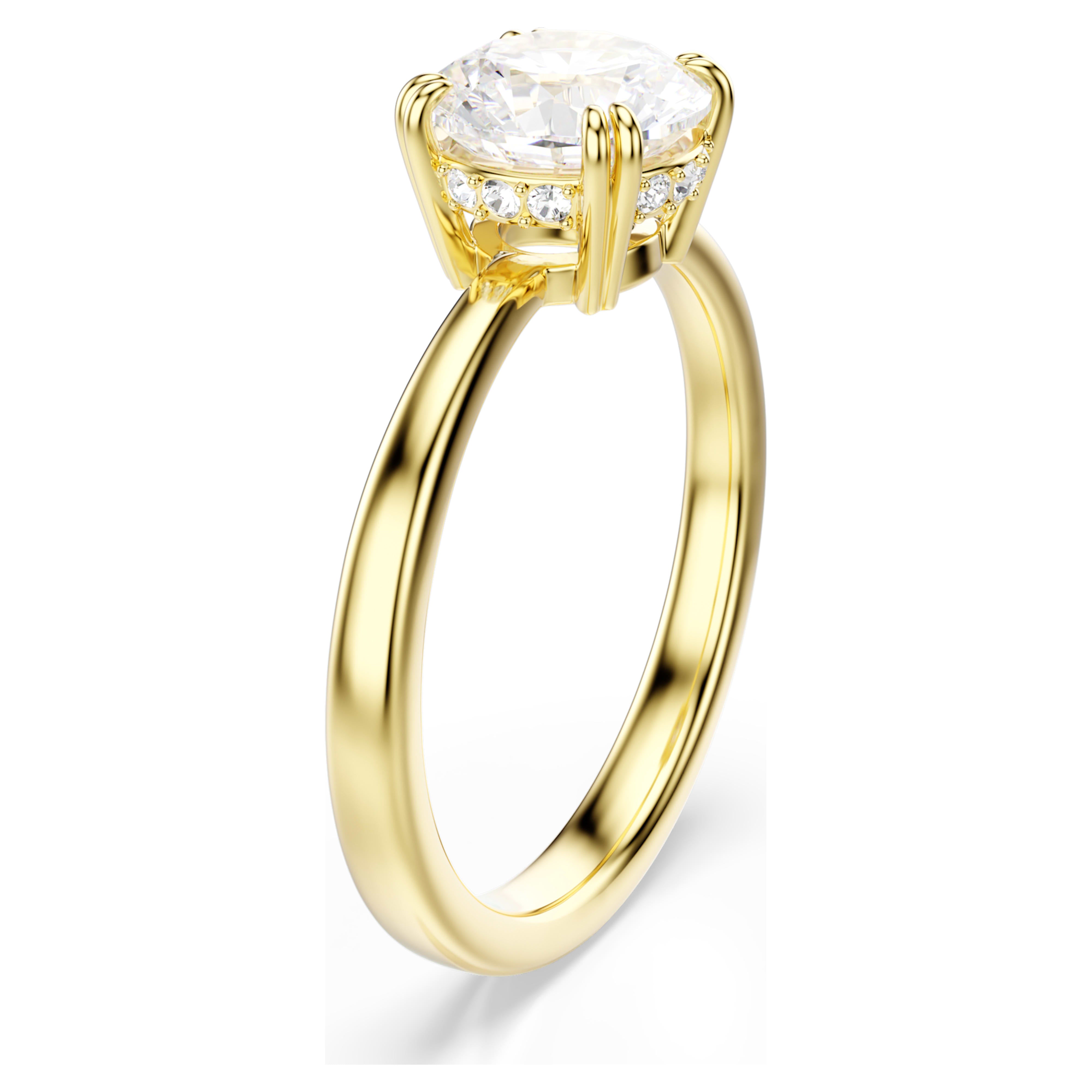 Stilla Attract white yellow gold ring – Swarovski